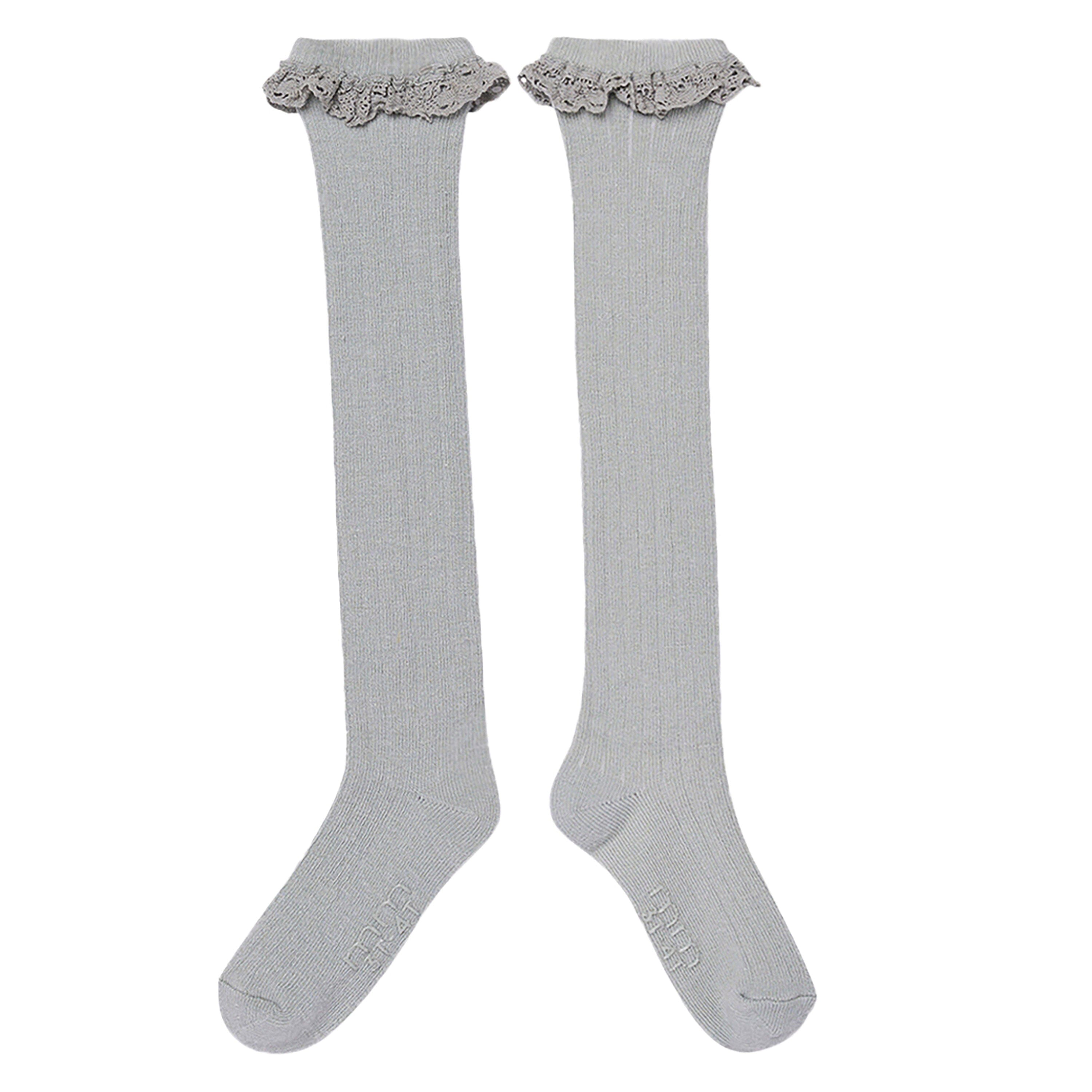 2-Pack Toddler Girls Neutral Lace Knee Socks socks modern moments™ by Gerber® 