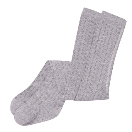2-Pack Toddler Girls Grey & Black Pointelle Ribbed Tights