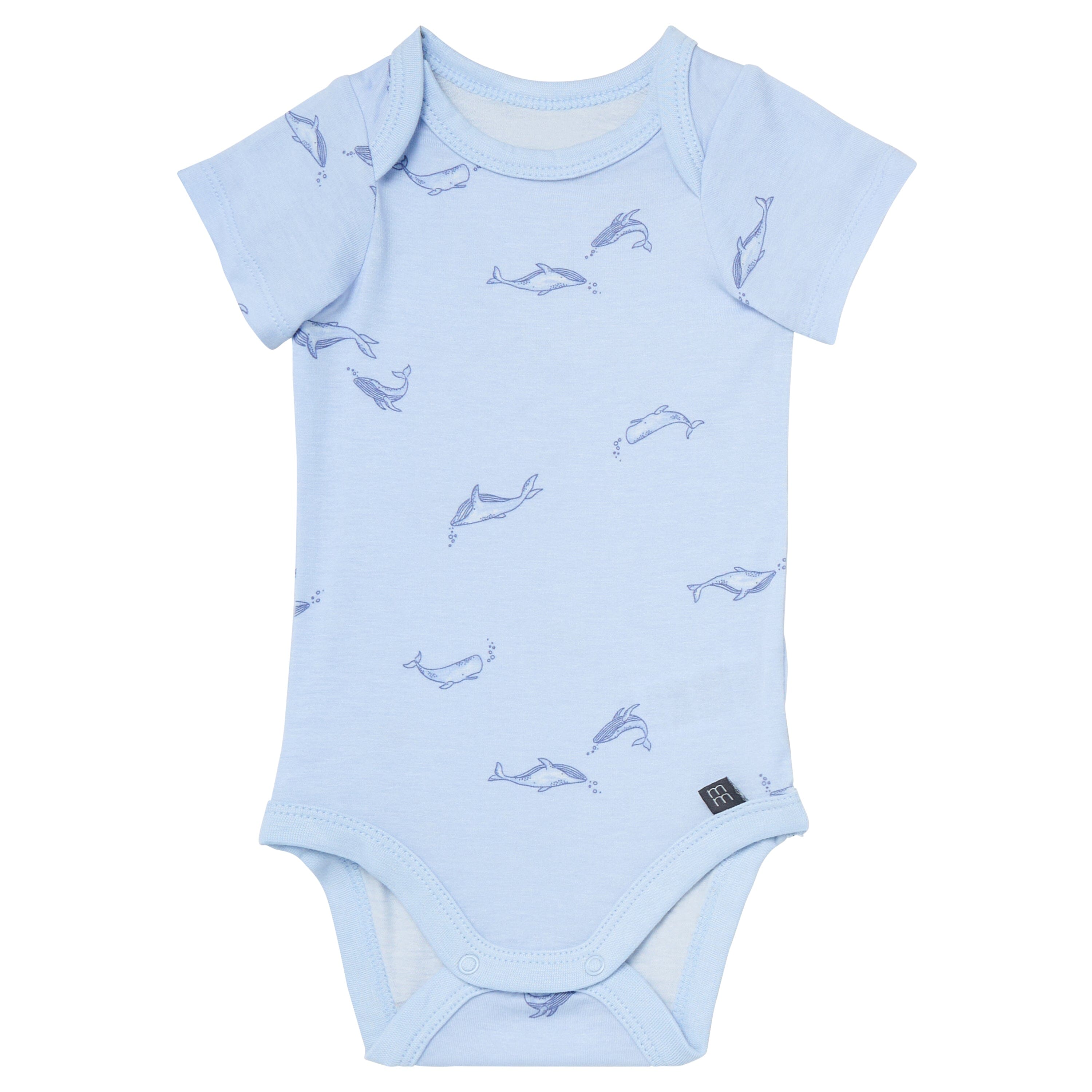 4-Pack Baby Boys Light Blue Whale Bodysuit and Pant Set outfits Modern Moments™ by Gerber® 