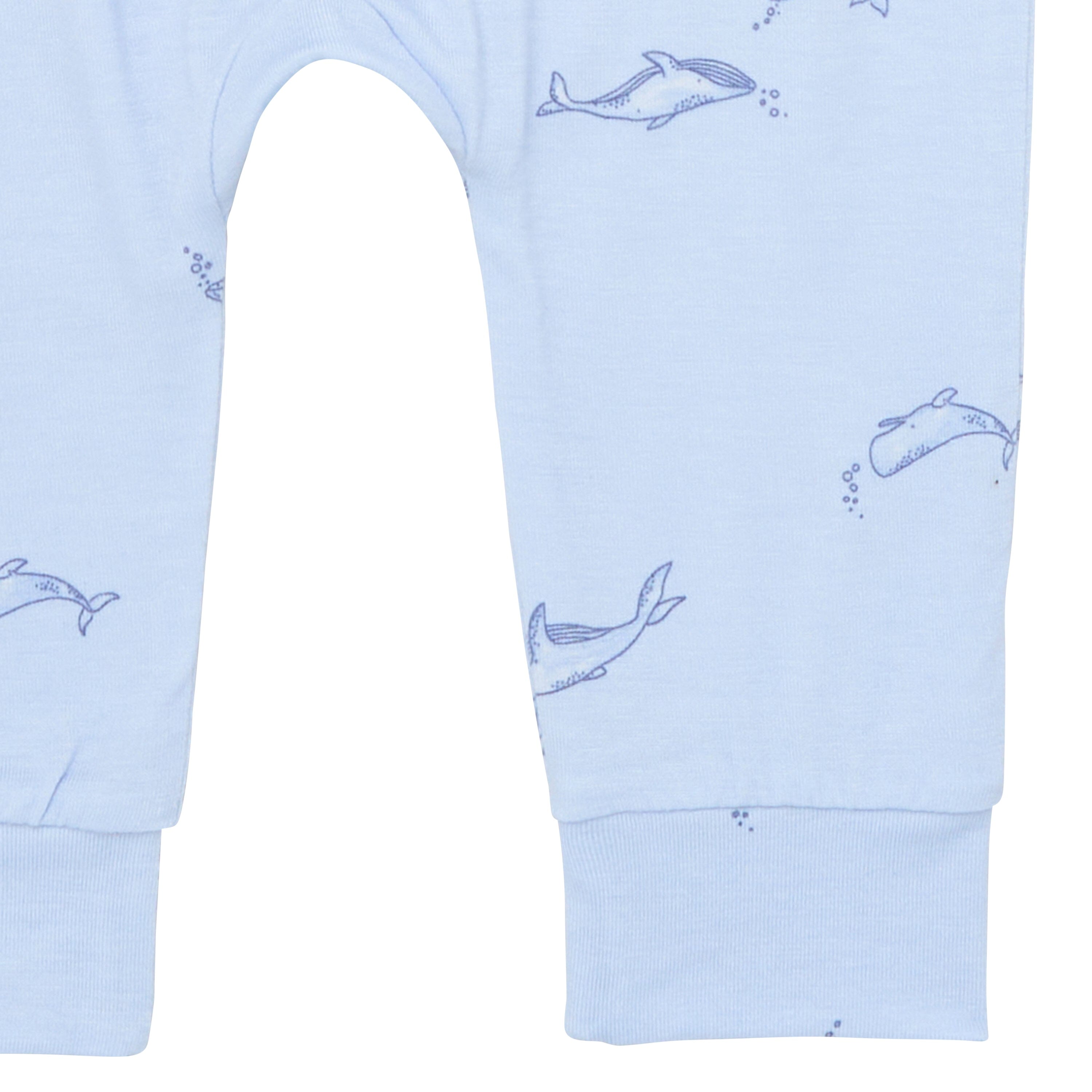 4-Pack Baby Boys Light Blue Whale Bodysuit and Pant Set outfits Modern Moments™ by Gerber® 