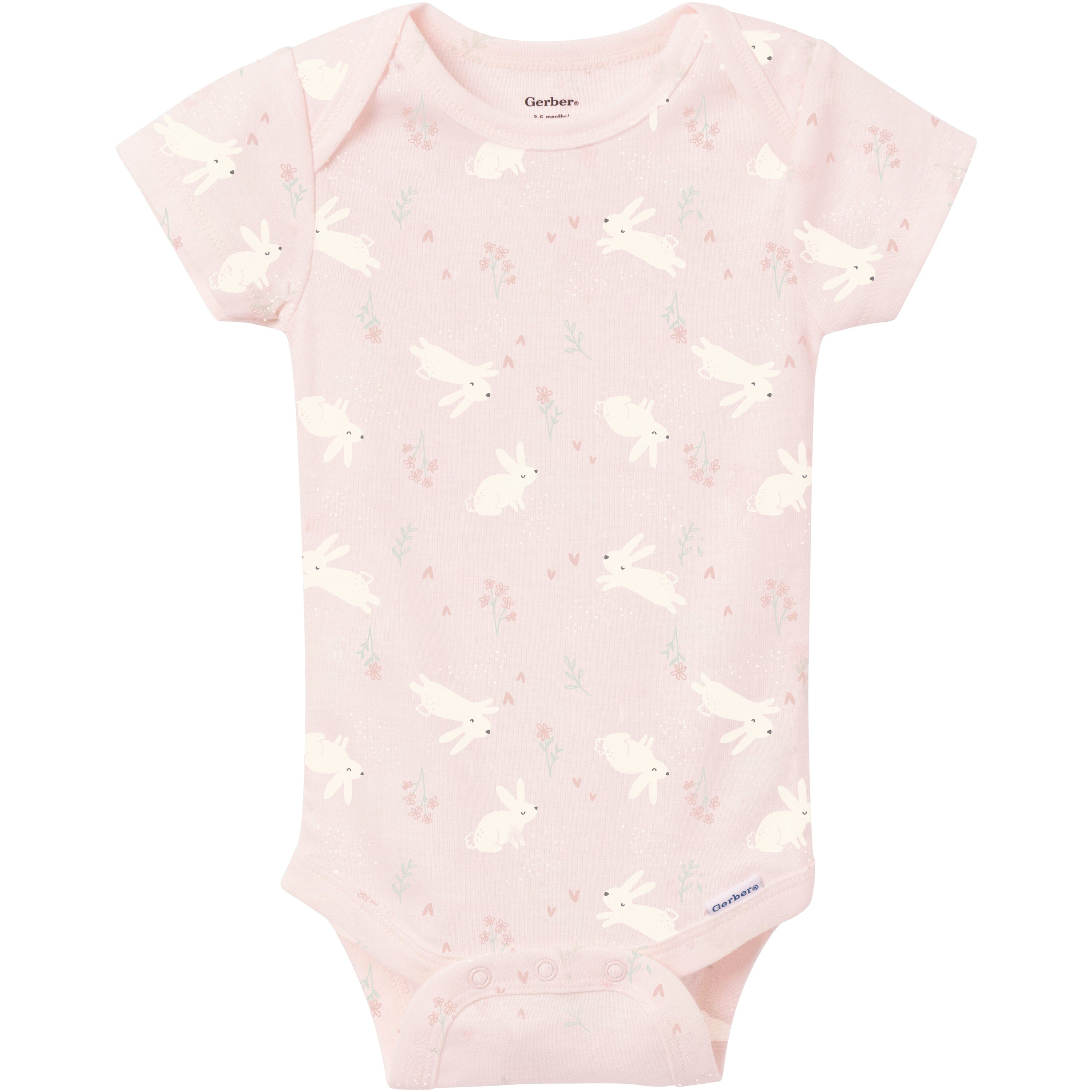 3-Pack Baby Girls Sunny Bunny Onesies® Bodysuits