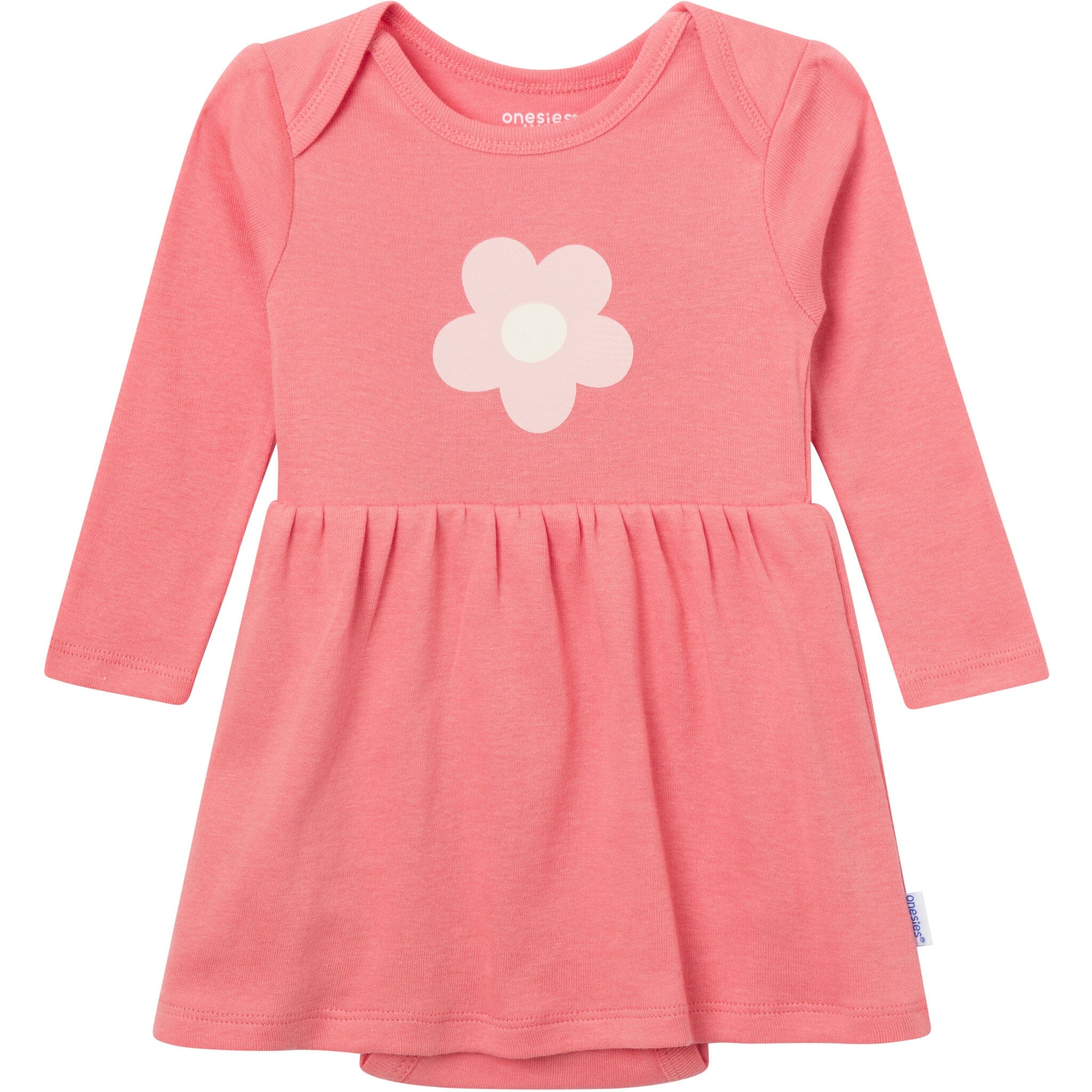 Gerber Baby Girls' 2-Pack Lap Shoulder Gowns – Pink Floral, Size 0-6M, Baby Shower Gift