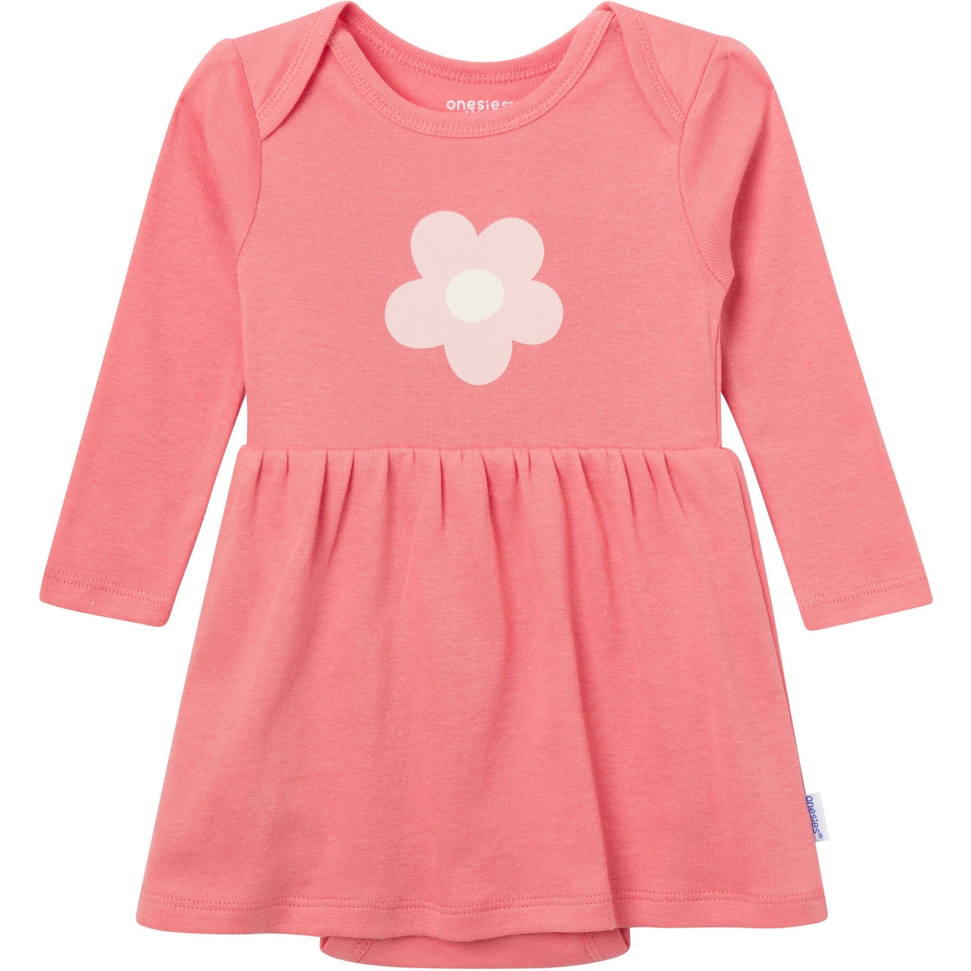 Baby Girls Pink Flower Lap Shoulder Dress dresses Gerber® 