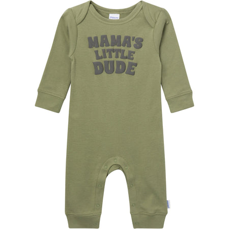 3-Pack Baby Boys Little Dude Lap Shoulder Rompers