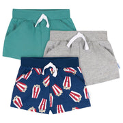 3-Pack Baby Boys Popcorn Knit Shorts Pants & Bottoms Gerber® 