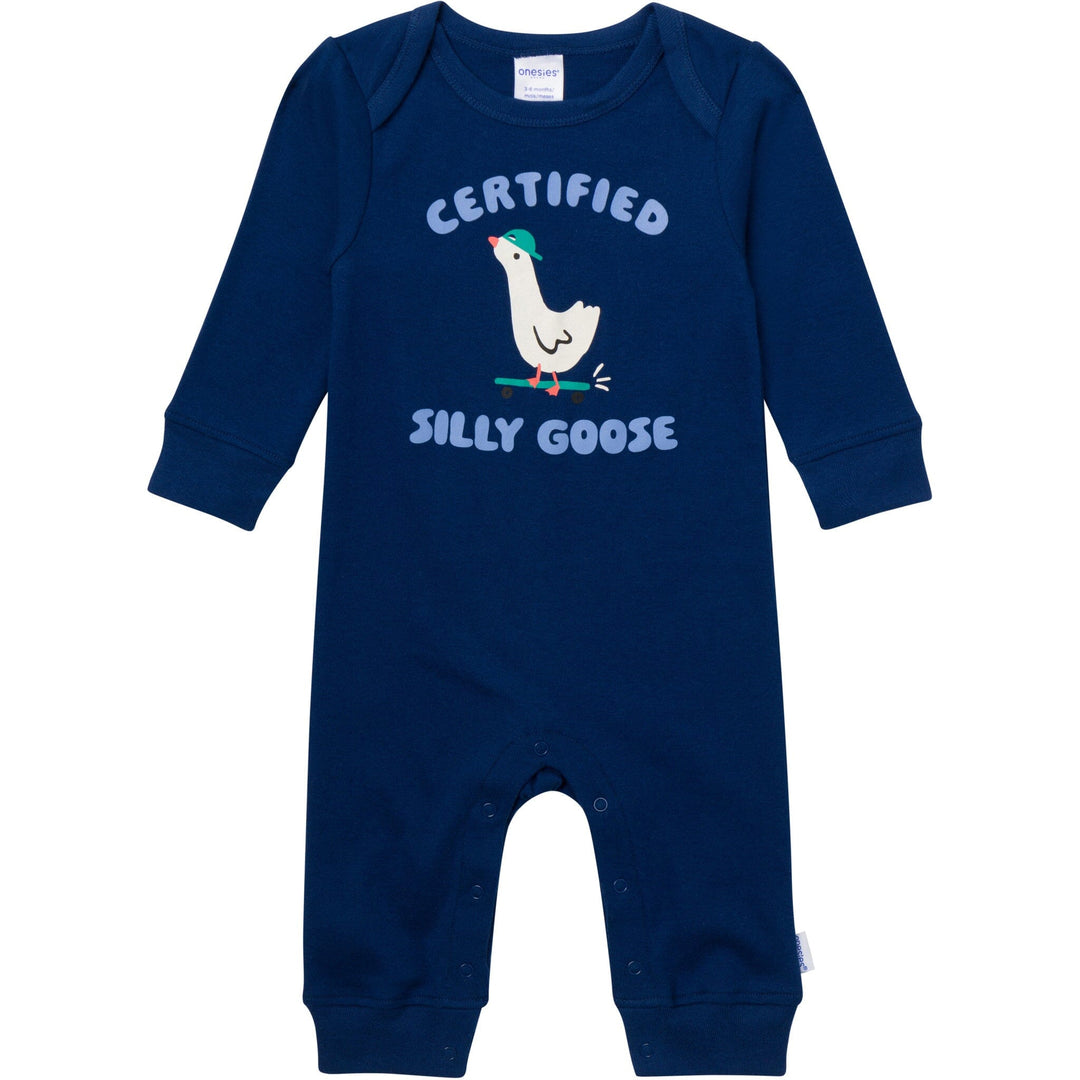 3-Pack Baby Boys Silly Goose Lap Shoulder Footless Pajamas sleepwear Gerber® 