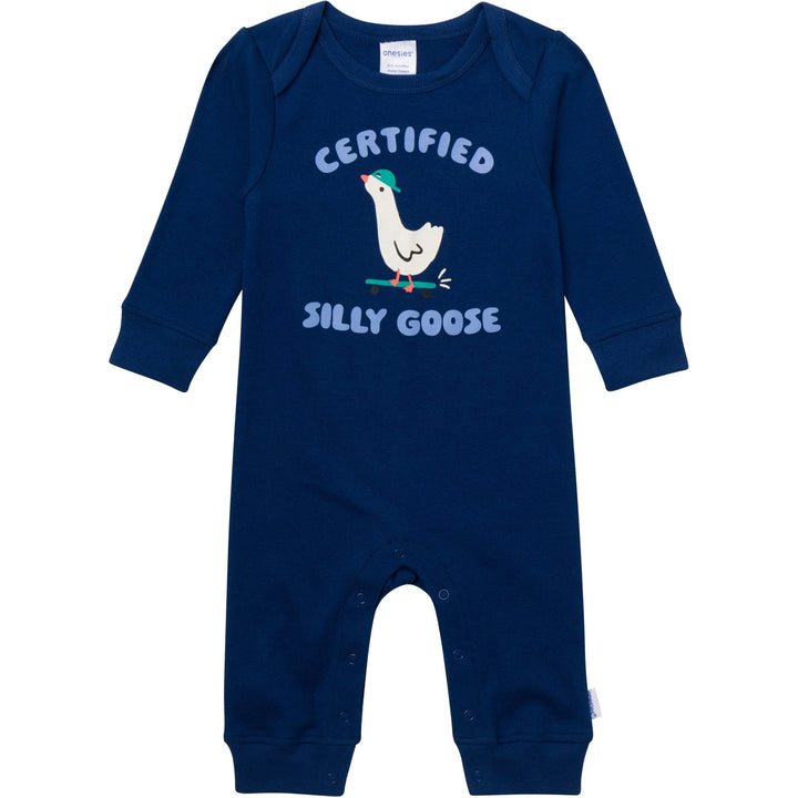 3-Pack Baby Boys Silly Goose Lap Shoulder Footless Pajamas sleepwear Gerber® 