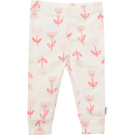 3-Pack Baby Girls Flowers Active Pants