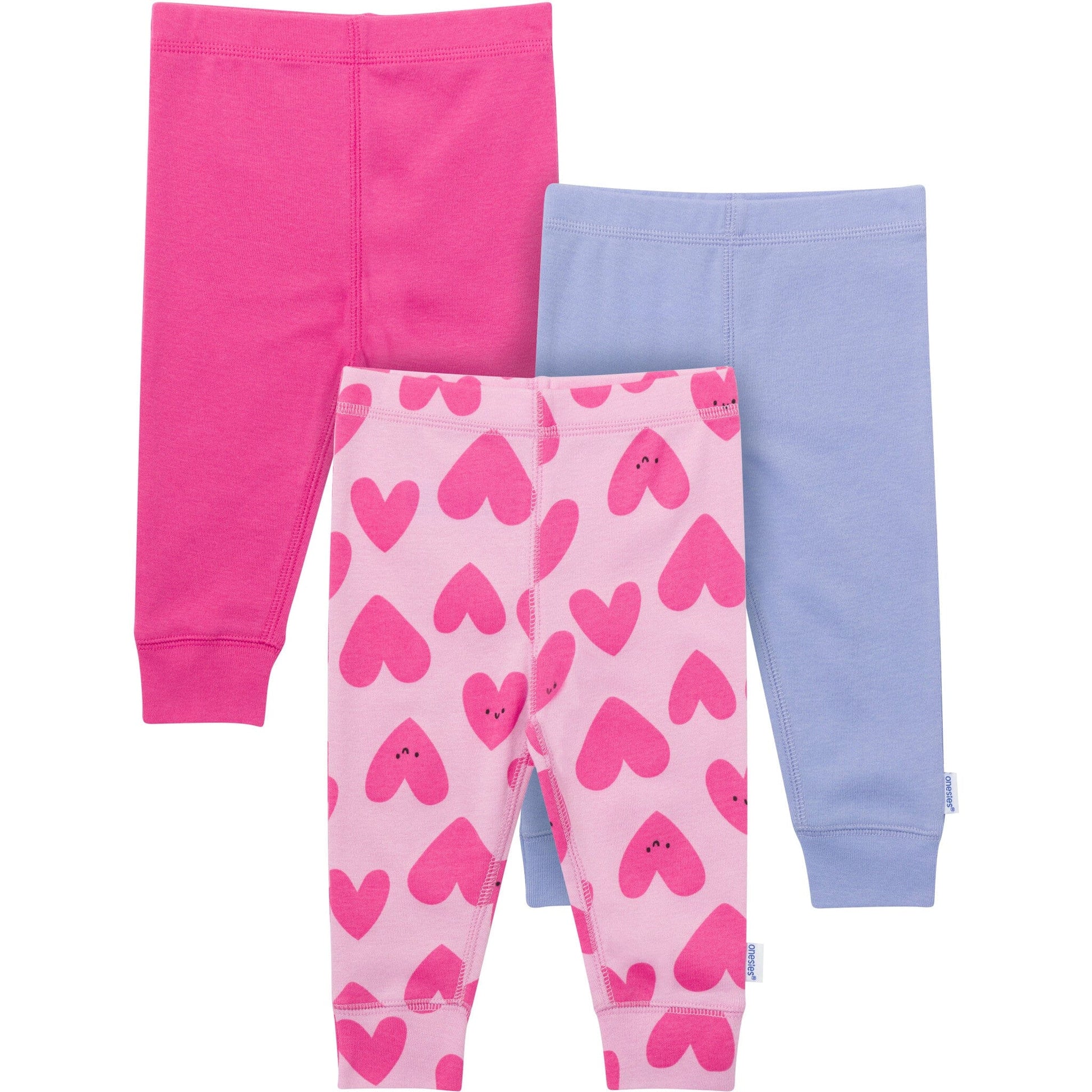 3-Pack Baby Girls Hearts Active Pants Pants & Bottoms Gerber® 