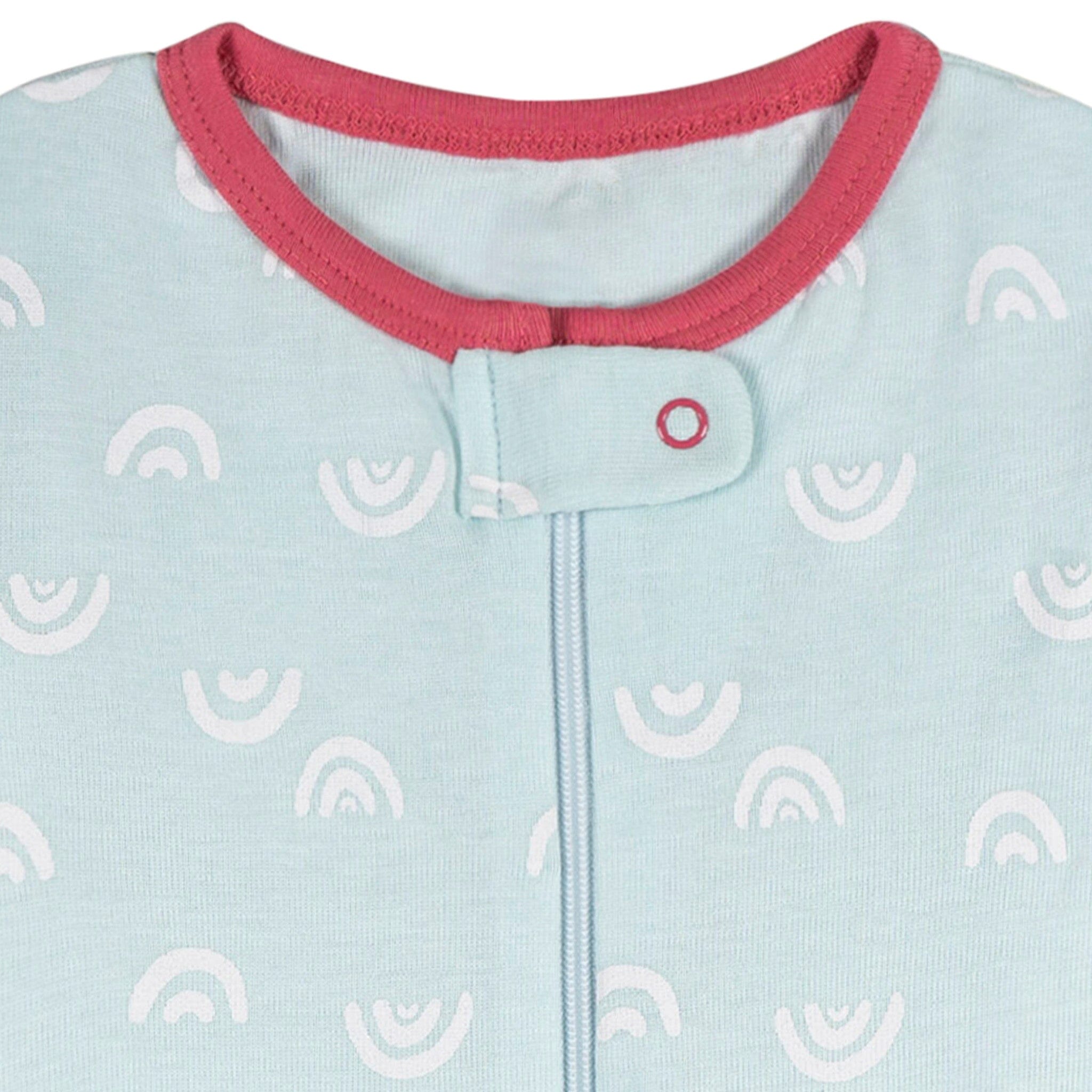 3-Pack Baby Girls Starry Nights Snug Fit Footless Pajamas