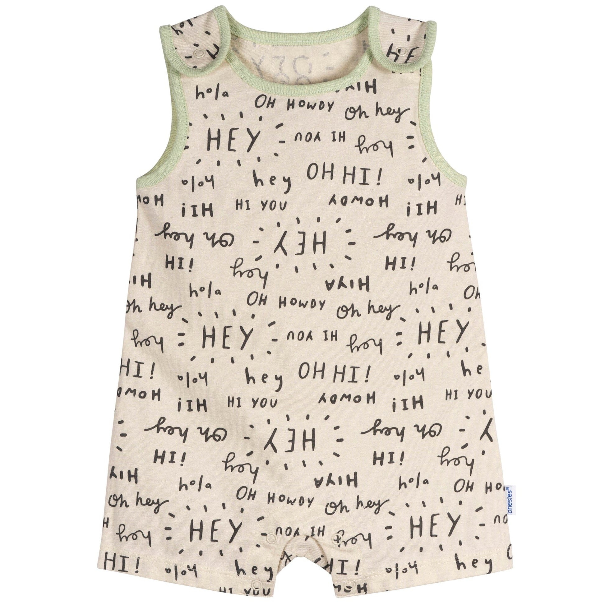 3-Pack Baby Neutral Hello Rompers rompers Onesies Brand 
