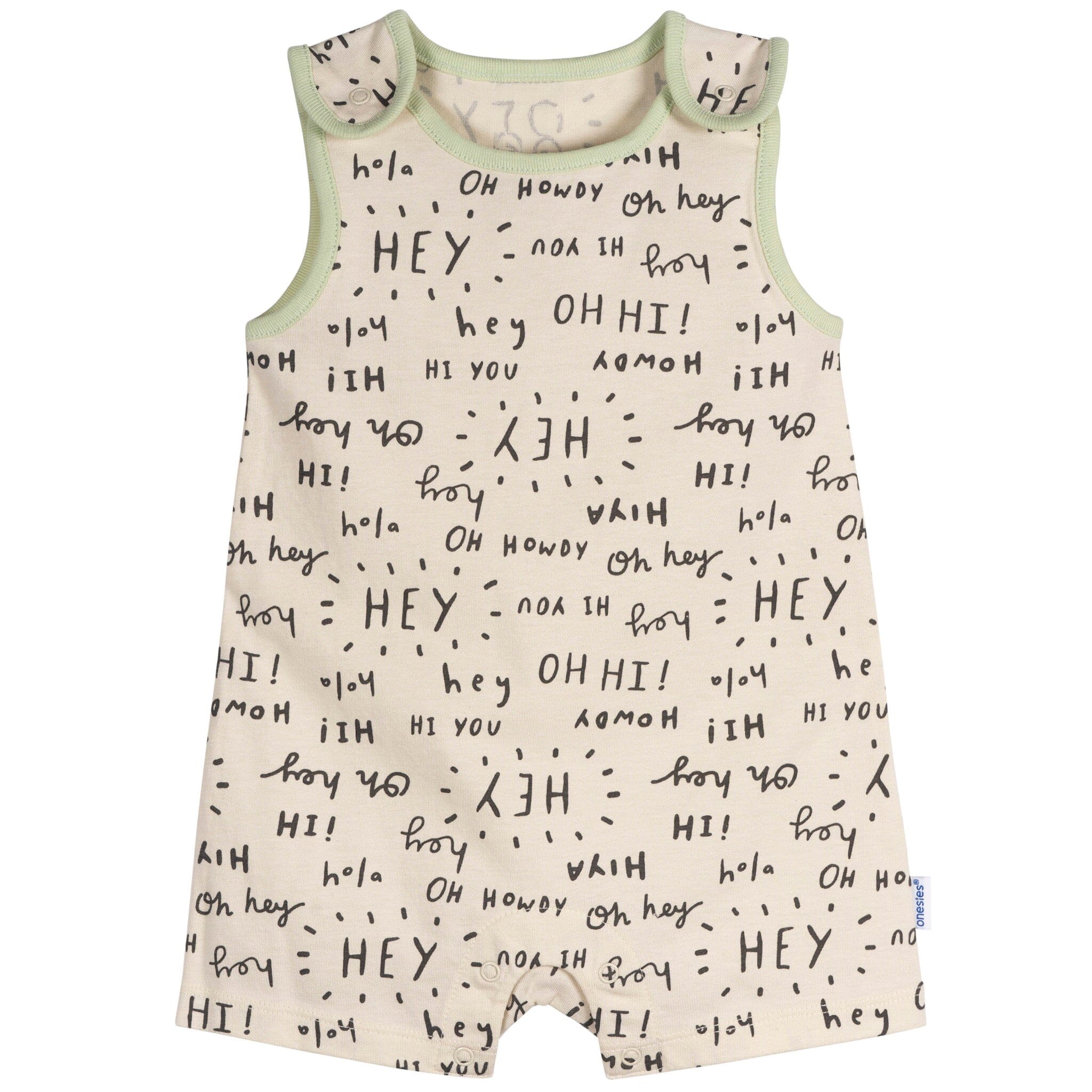 3-Pack Baby Neutral Hello Rompers rompers Onesies Brand 