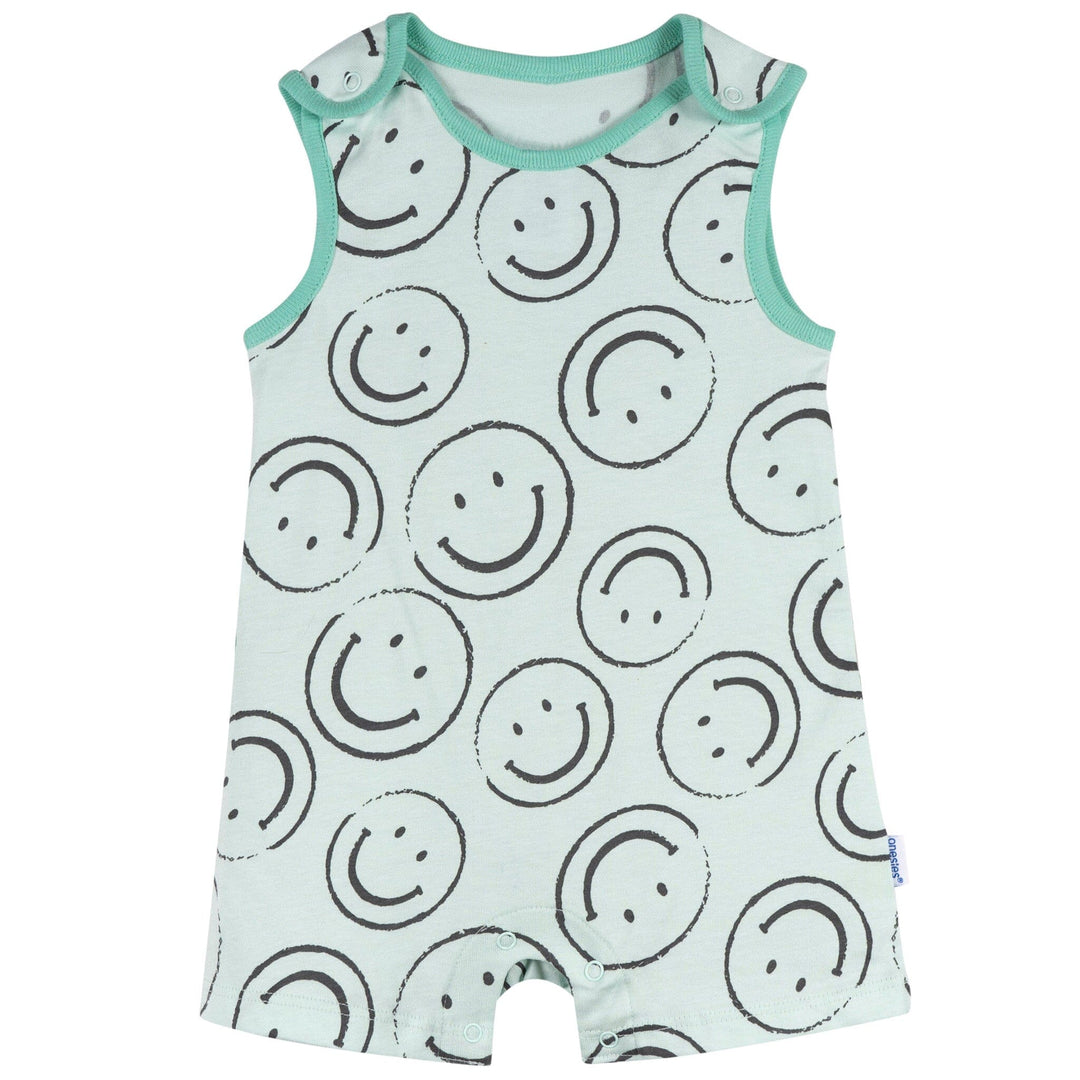 3-Pack Baby Neutral Smiles Rompers