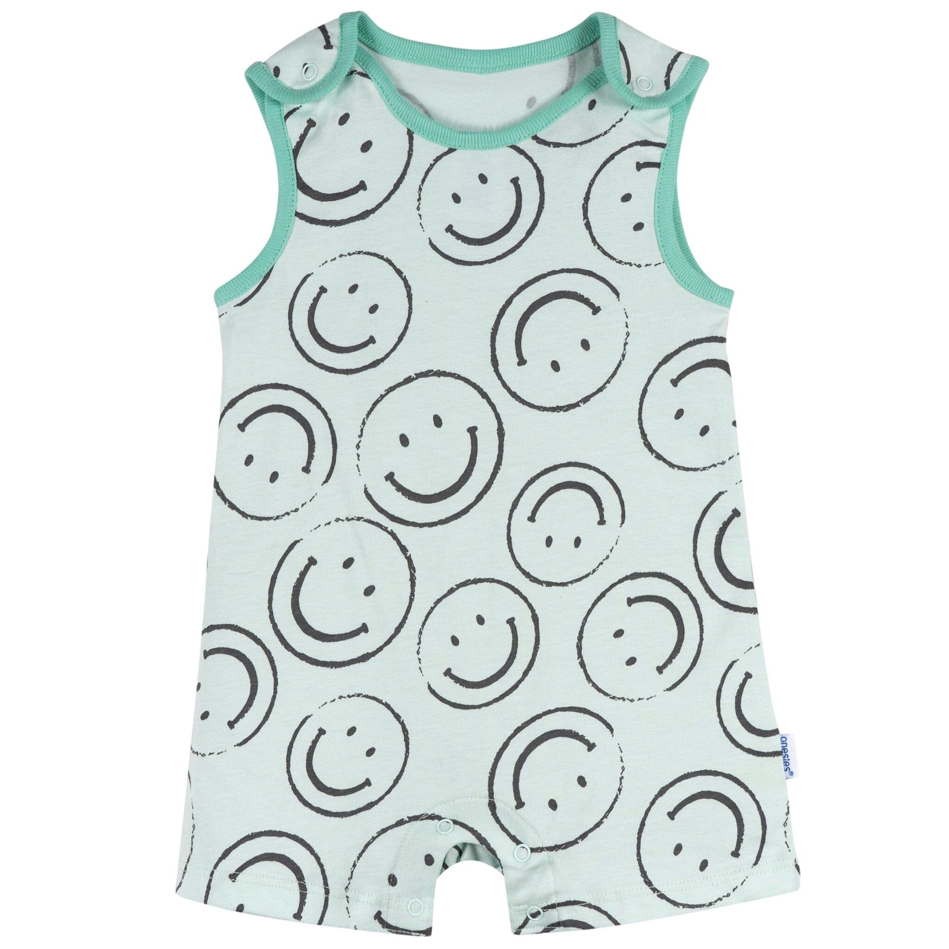 3-Pack Baby Neutral Smiles Rompers