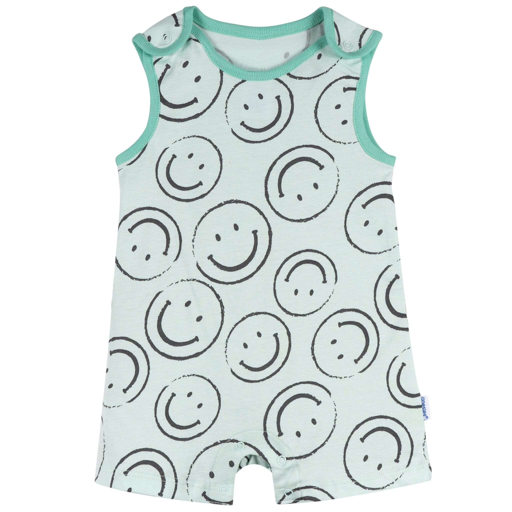 3-Pack Baby Neutral Smiles Rompers