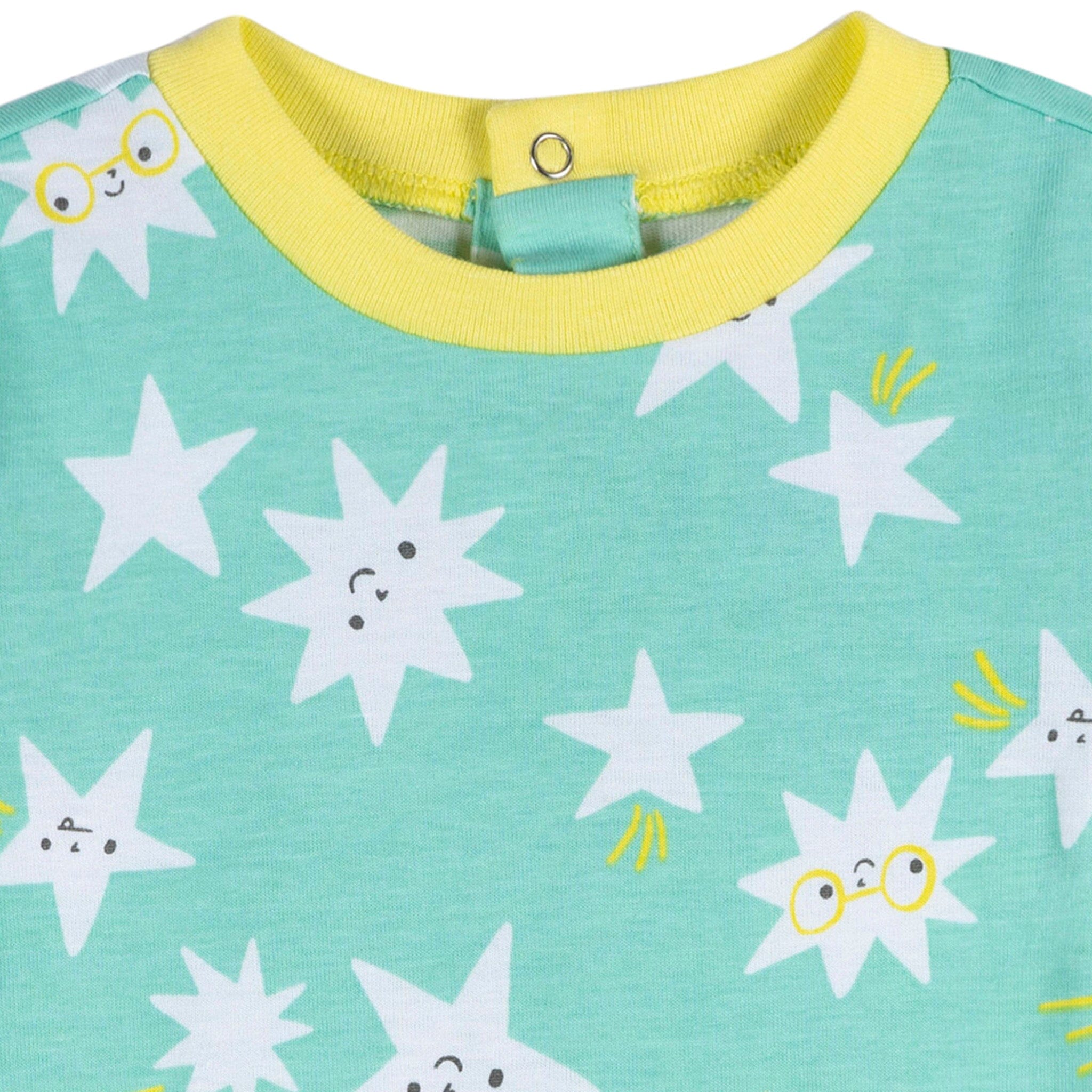 3-Pack Baby Neutral Smiles Rompers