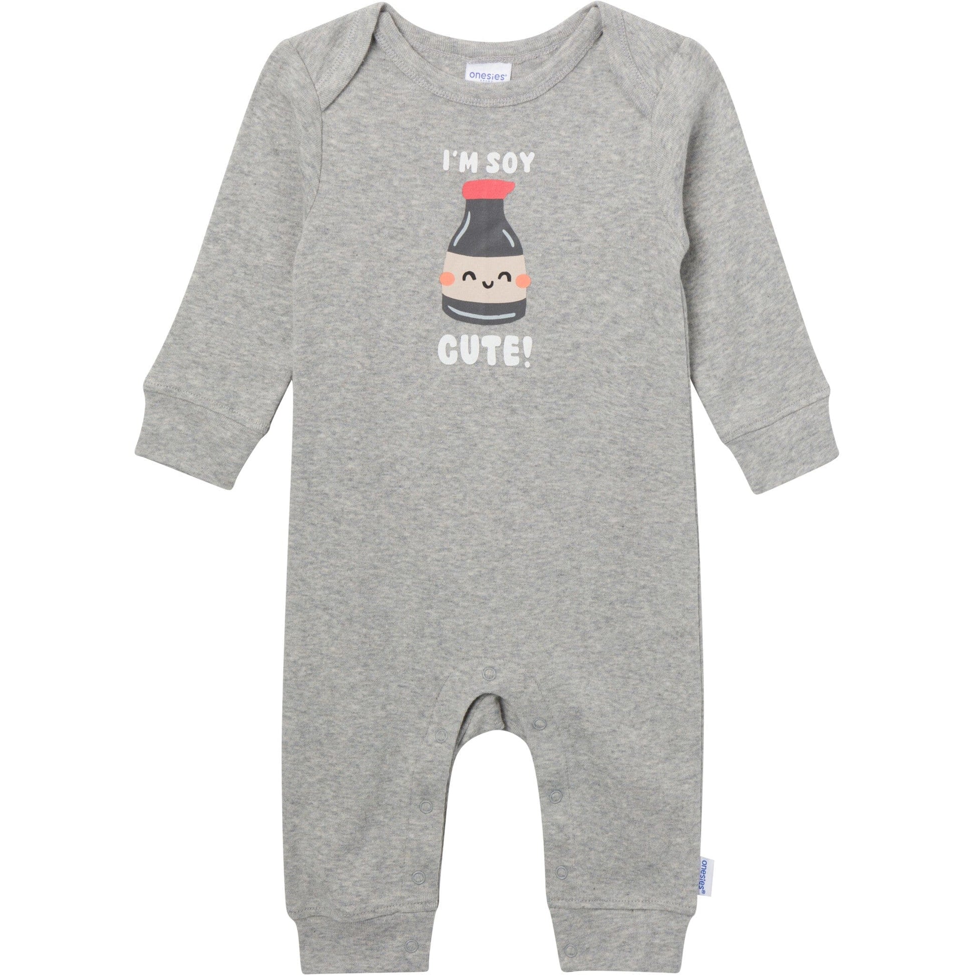 3-Pack Baby Neutral Soy Cute Lap Shoulder Footless Pajamas sleepwear Gerber® 