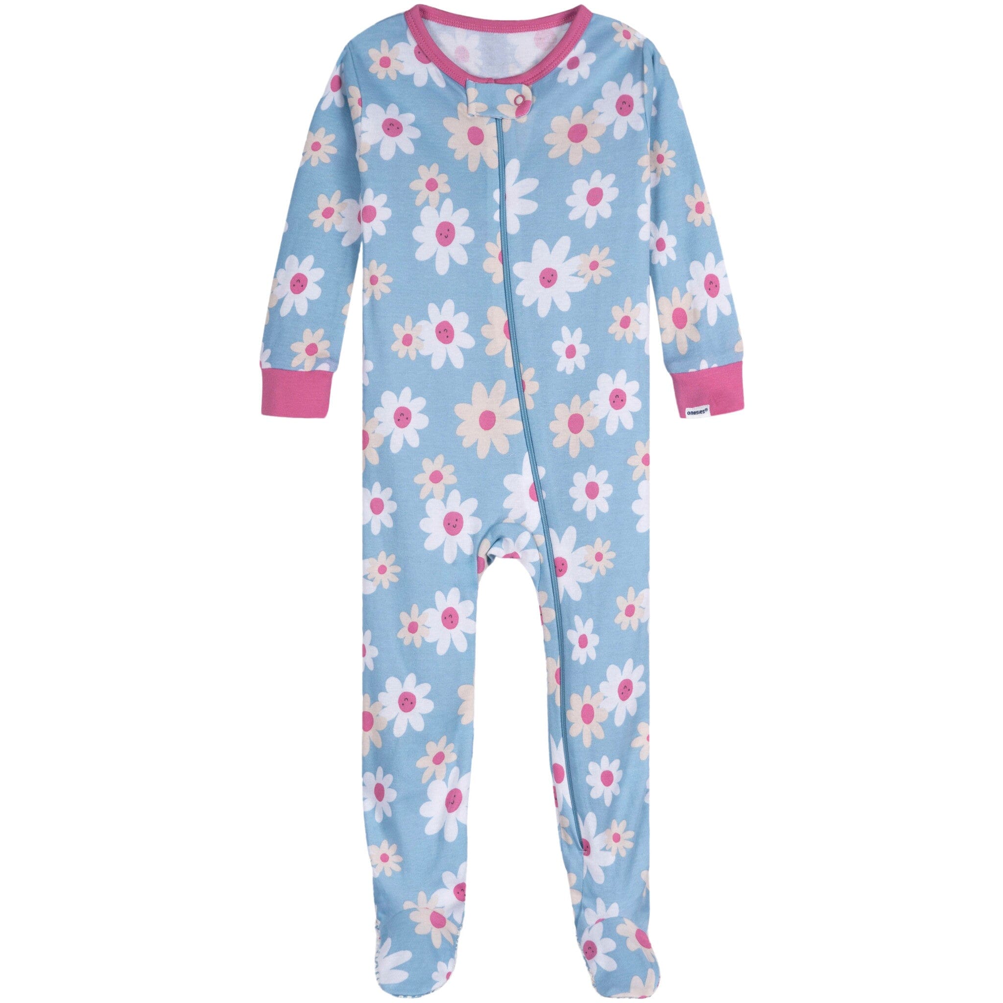 Gerber Baby Girls 2-Pack Footed Sleepers - Snug Fit Cotton Pajama Sets