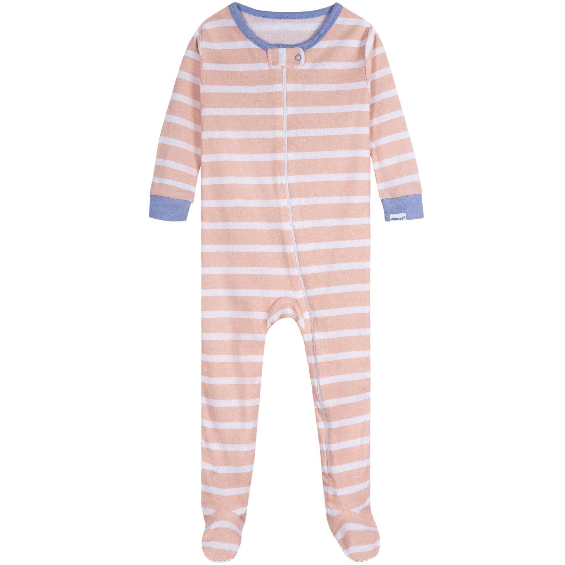4-Pack Baby Girls Rainy Day Snug Fit Footed Pajamas