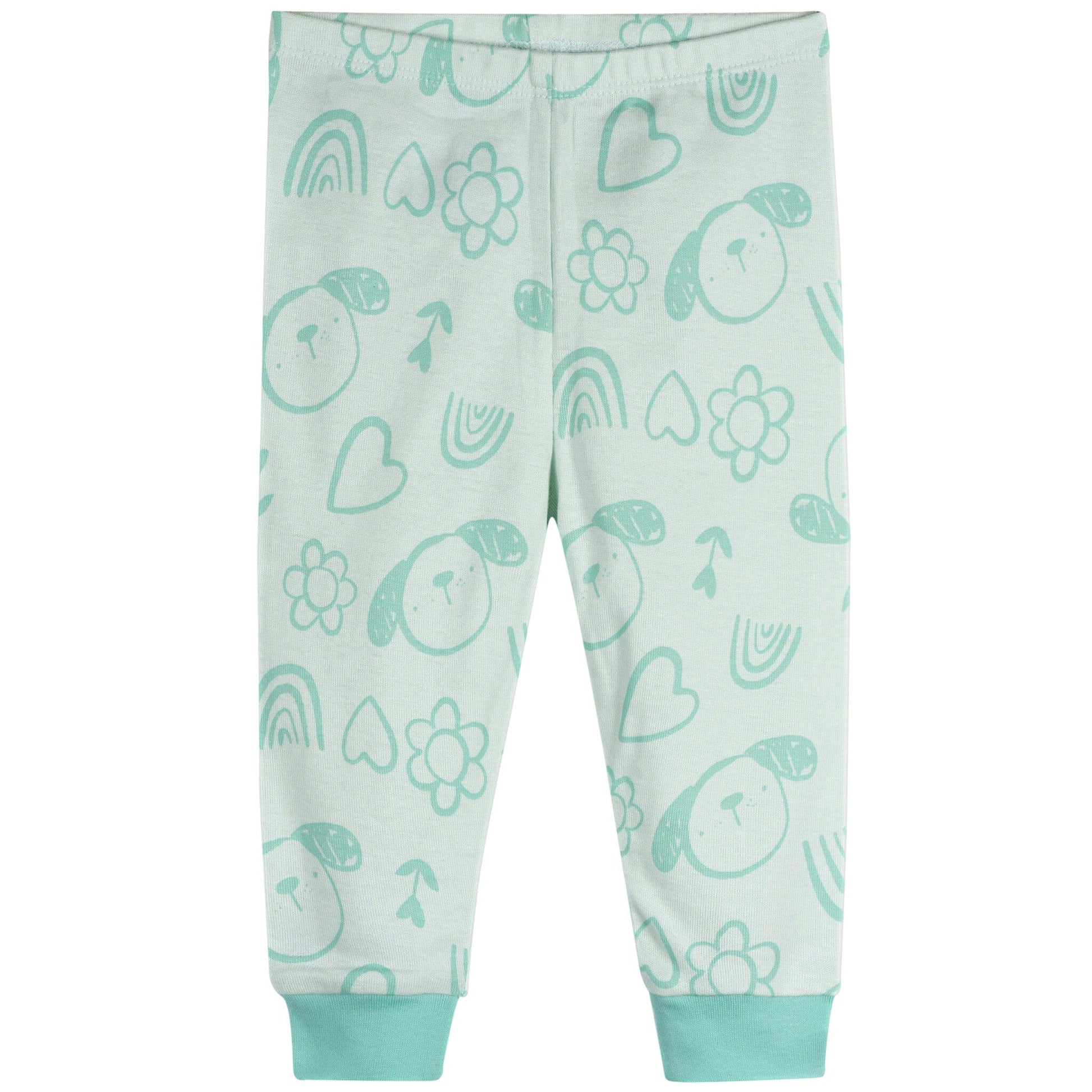 4-Piece Baby Girls Flowers Pajamas Sets