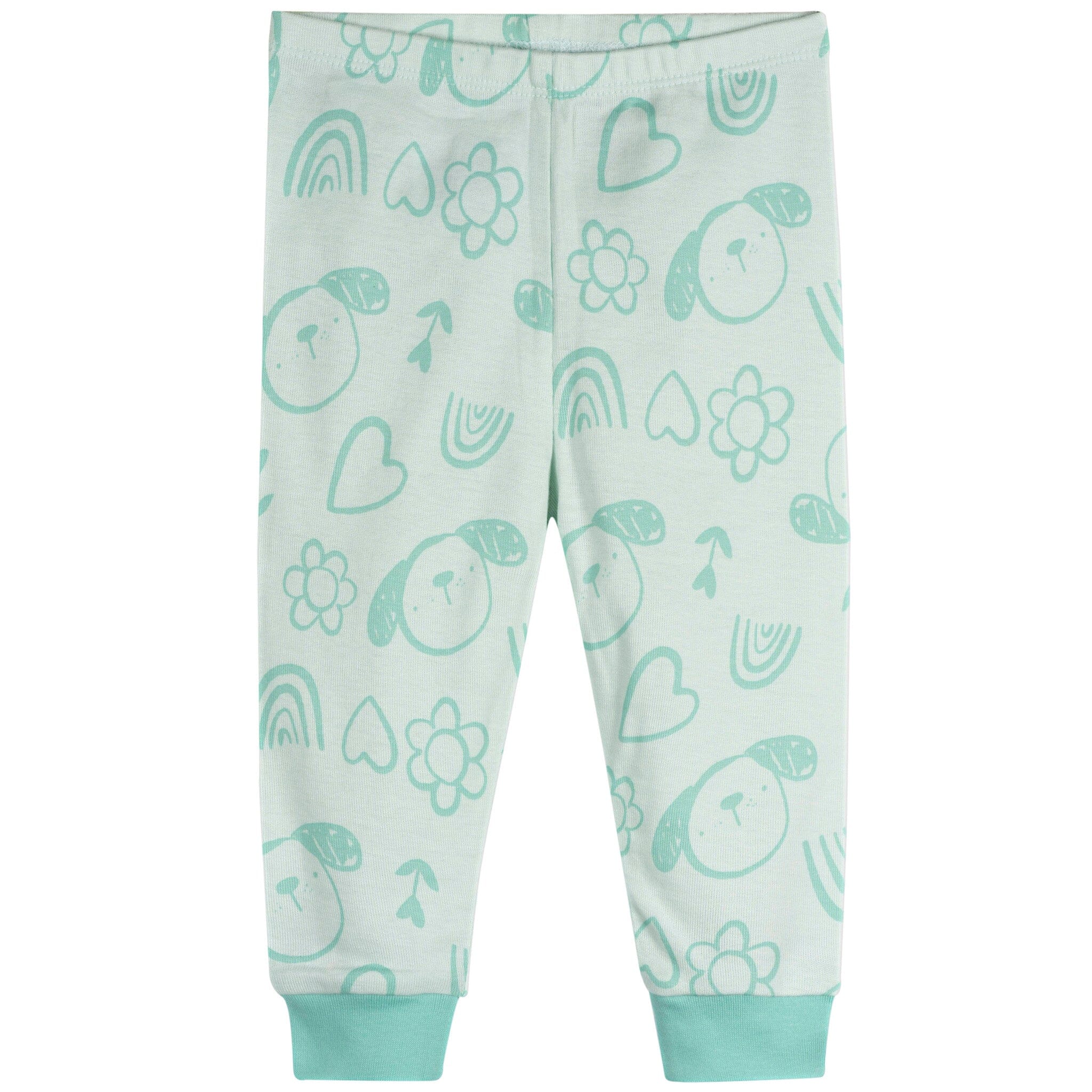 4-Piece Baby Girls Flowers Pajamas Sets