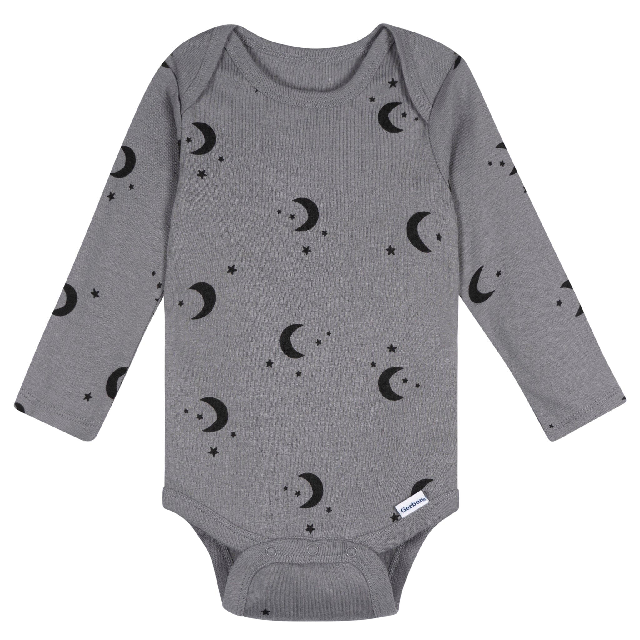 5-Pack Baby Boys Grey Heather Long Sleeve Bodysuits Onesies Bodysuits Gerber® 