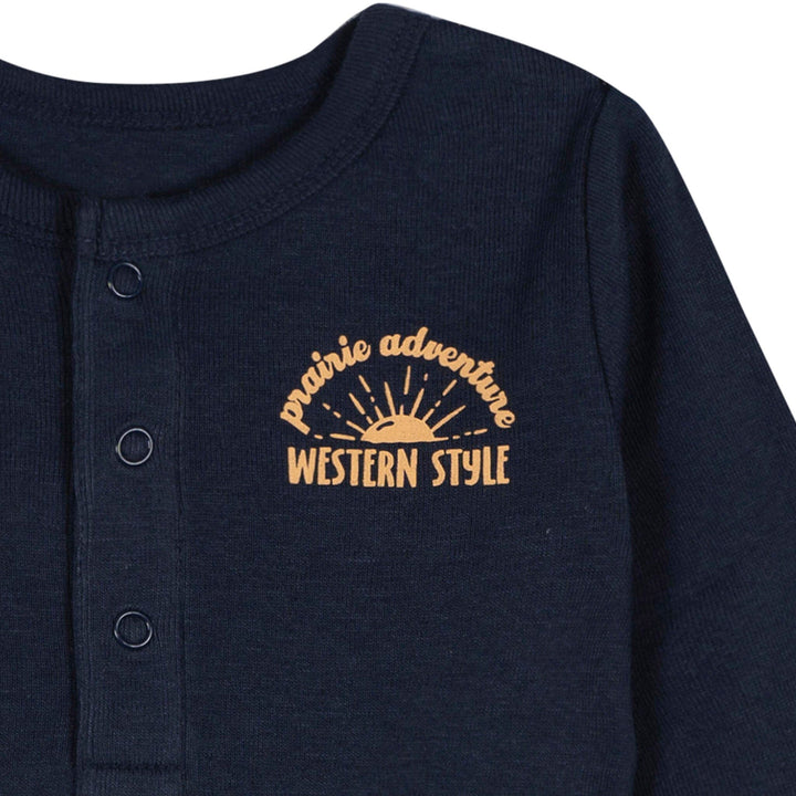 5-Pack Baby Boys Black Iris Long Sleeve Bodysuits Onesies Bodysuits Gerber® 