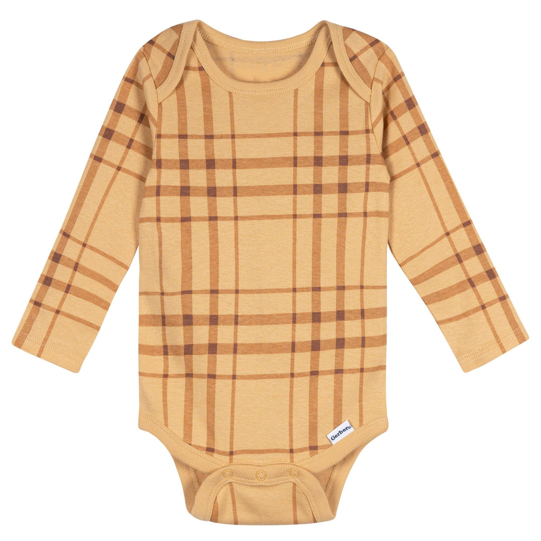 5-Pack Baby Boys Black Iris Long Sleeve Bodysuits Onesies Bodysuits Gerber® 