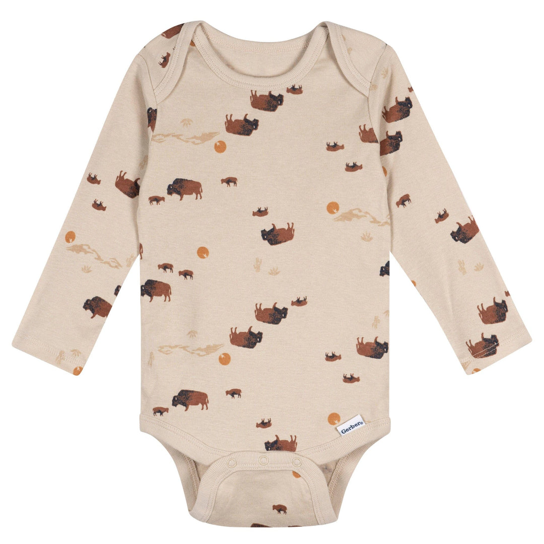 5-Pack Baby Boys Black Iris Long Sleeve Bodysuits Onesies Bodysuits Gerber® 