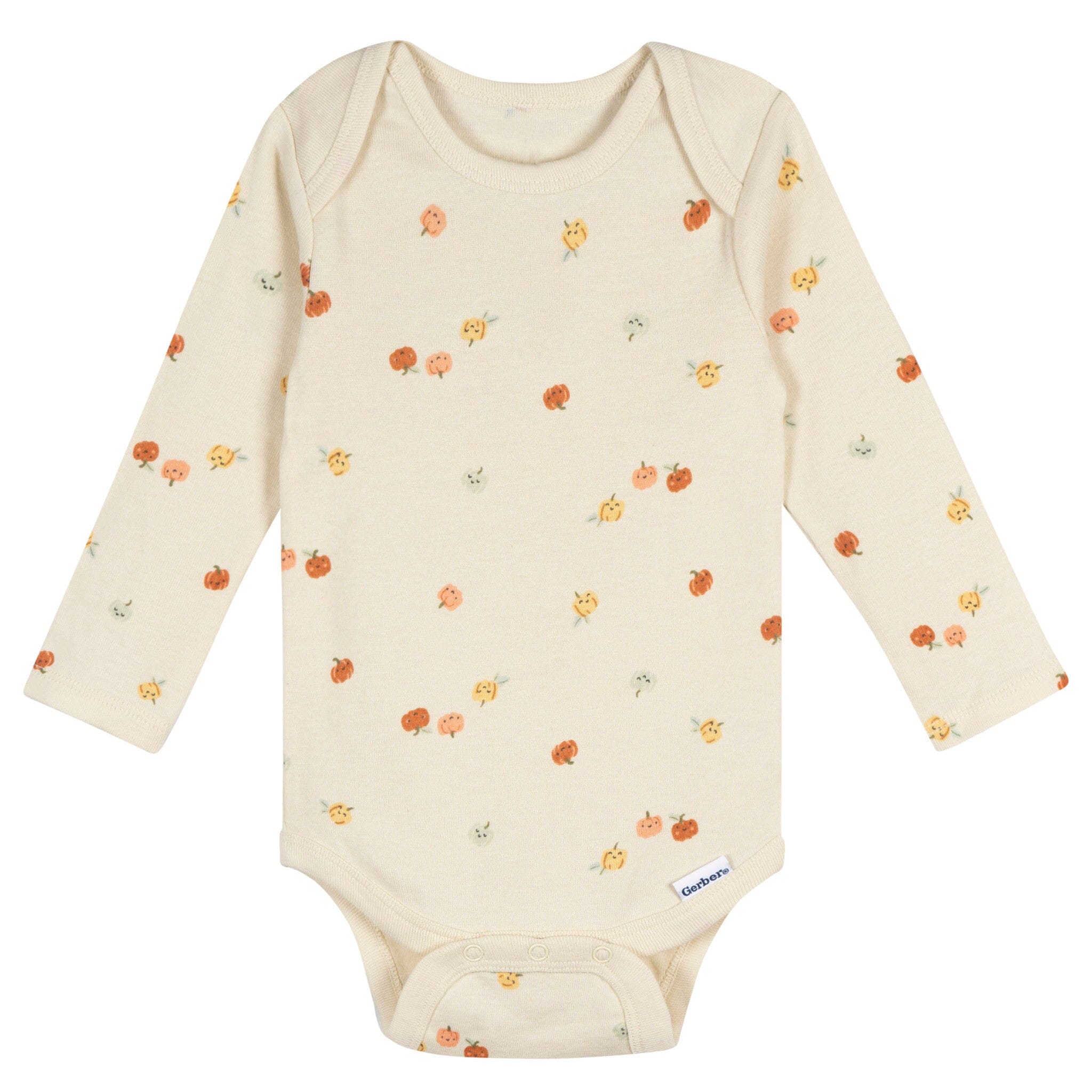 5-Pack Baby Neutral Green Heather Long Sleeve Bodysuits Onesies Bodysuits Gerber® 