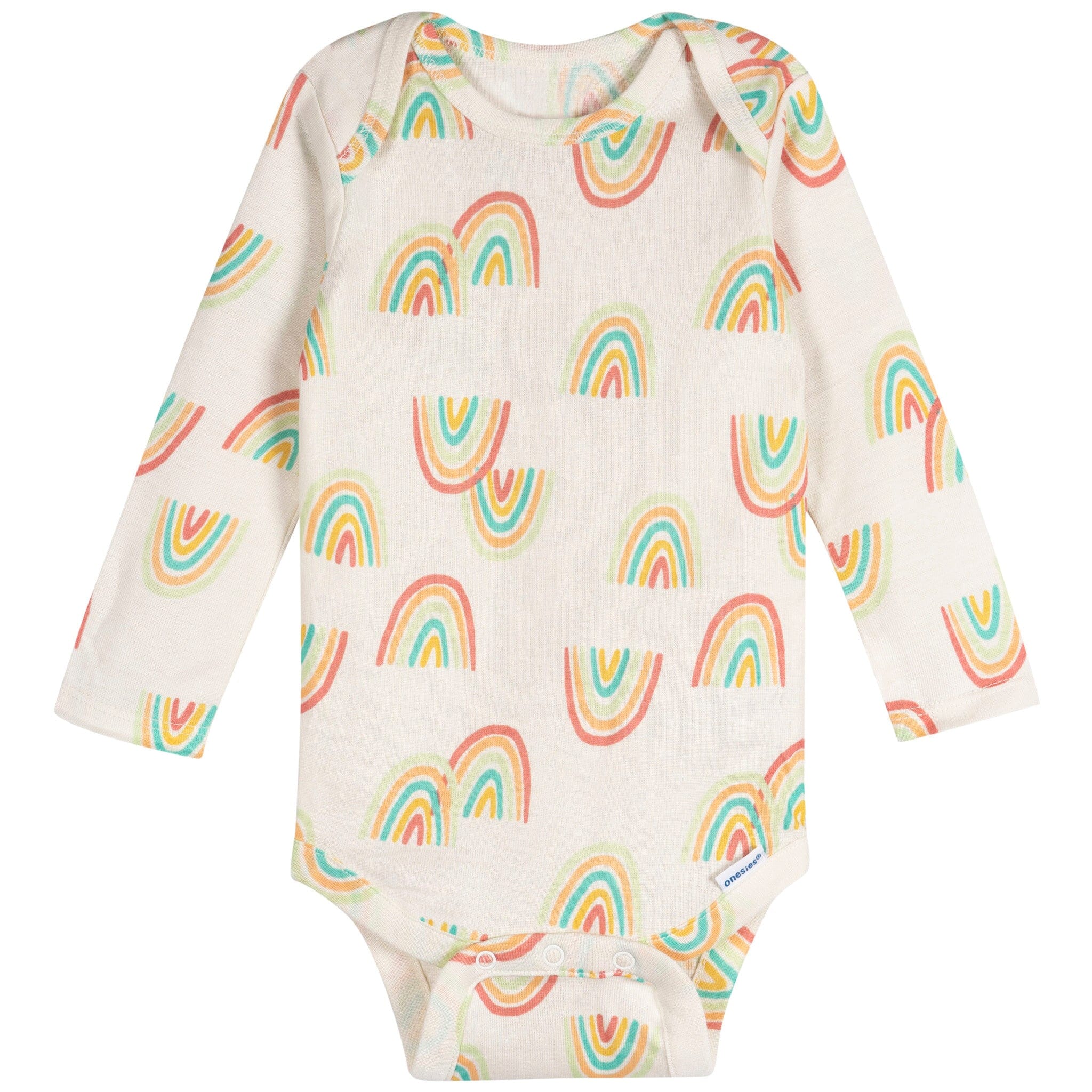 6-Pack Baby Girls Puppies Long Sleeve Onesies® Bodysuits