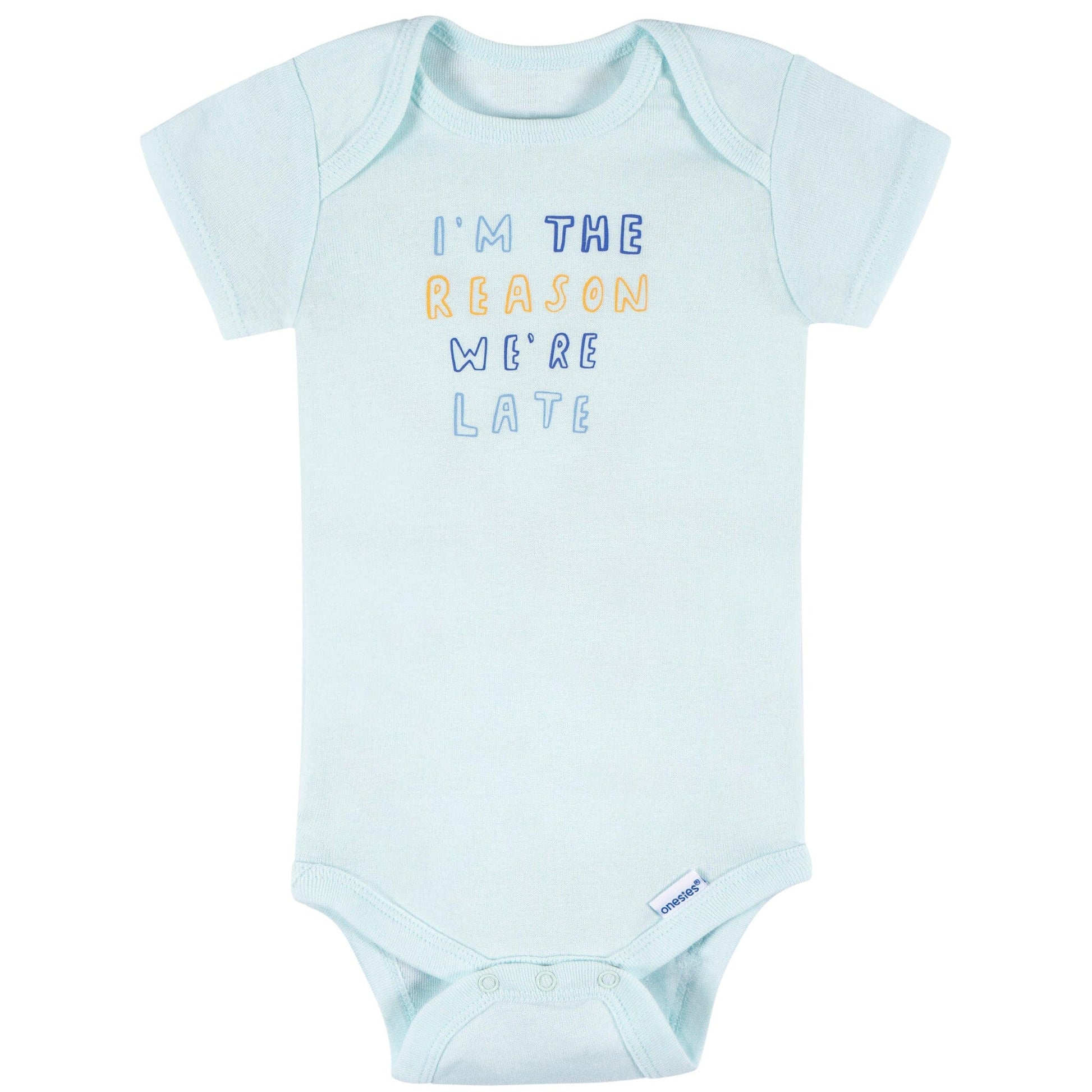 8-Pack Baby Boys Fun First Short Sleeve Onesies® Bodysuits onesies Onesies® Brand 