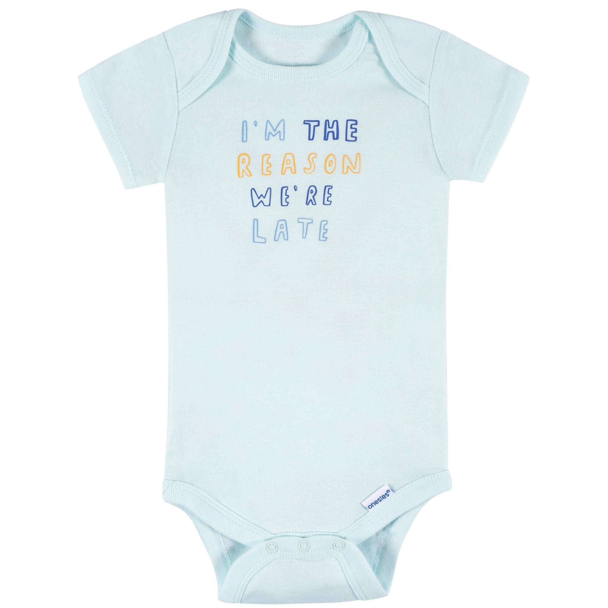 8-Pack Baby Boys Fun First Short Sleeve Onesies® Bodysuits onesies Onesies® Brand 