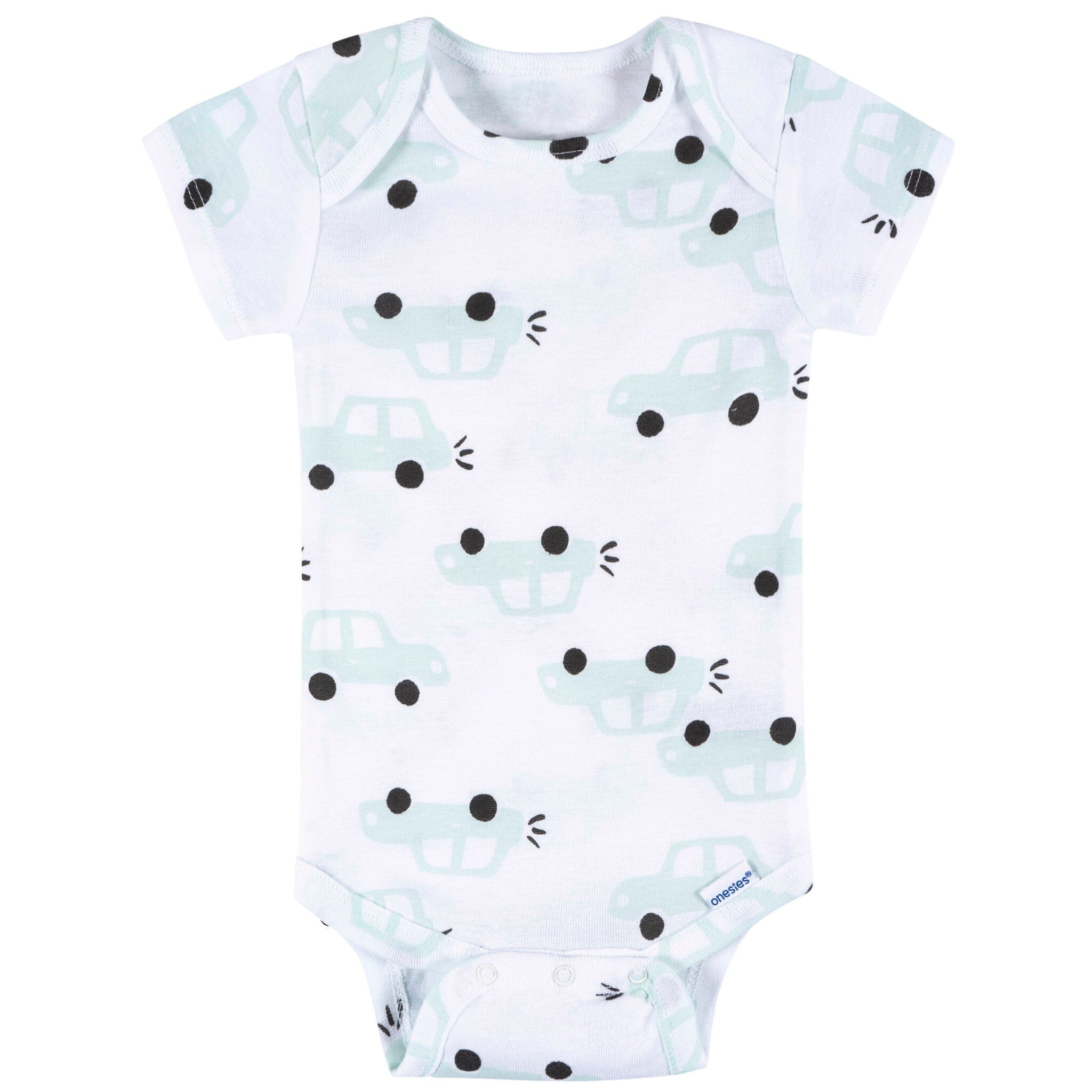 8-Pack Baby Boys Hello Friends Short Sleeve Onesies® Bodysuits onesies Onesies® Brand 