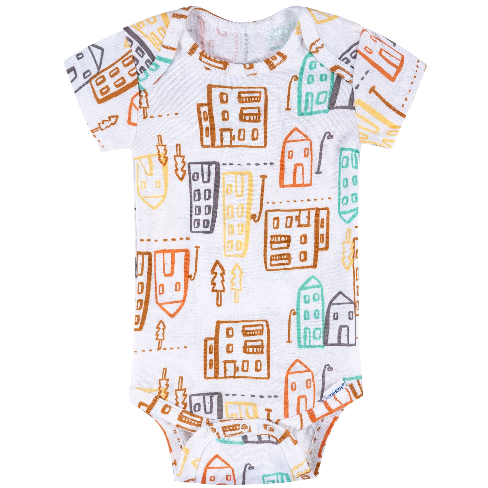 8-Pack Baby Boys Hello Friends Short Sleeve Onesies® Bodysuits onesies Onesies® Brand 