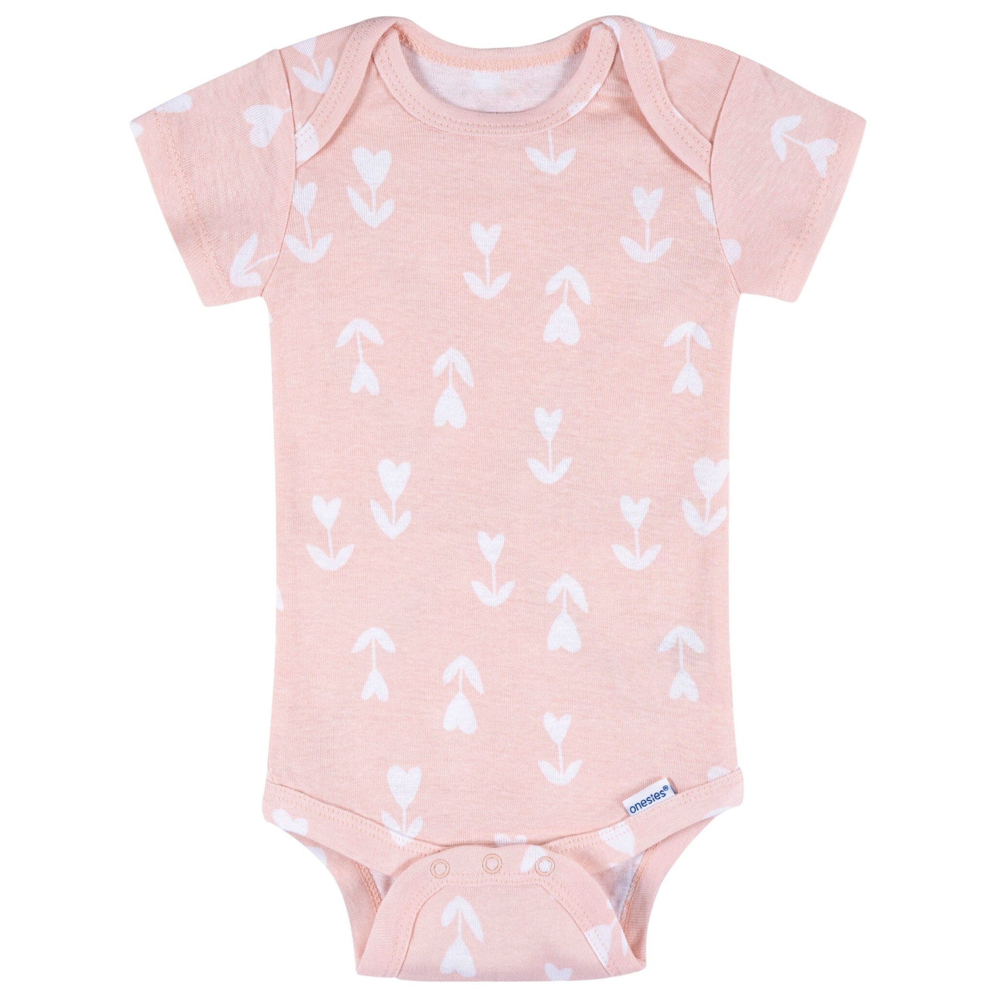 8-Pack Baby Girls Cool Snacks Short Sleeve Onesies® Bodysuits onesies Onesies® Brand 