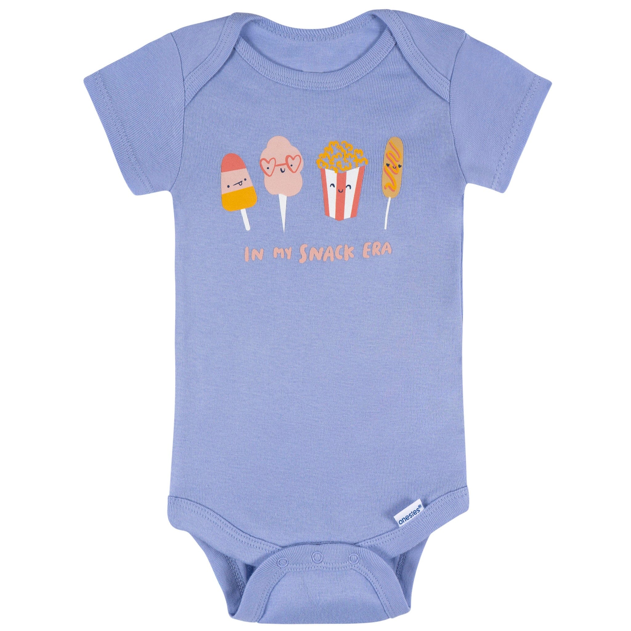 8-Pack Baby Girls Cool Snacks Short Sleeve Onesies® Bodysuits onesies Onesies® Brand 