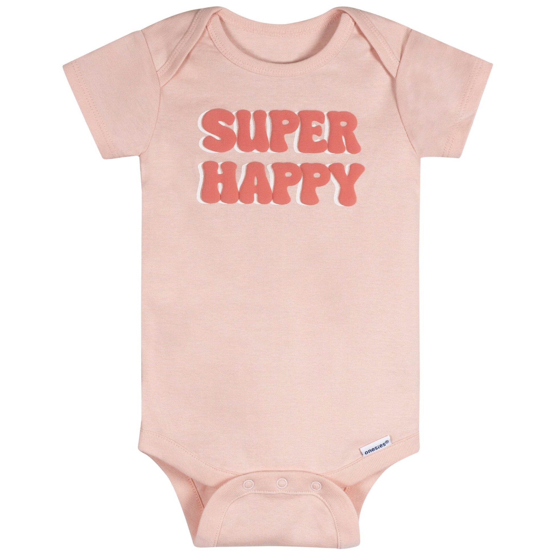 8-Pack Baby Girls Super Happy Onesies® Bodysuits