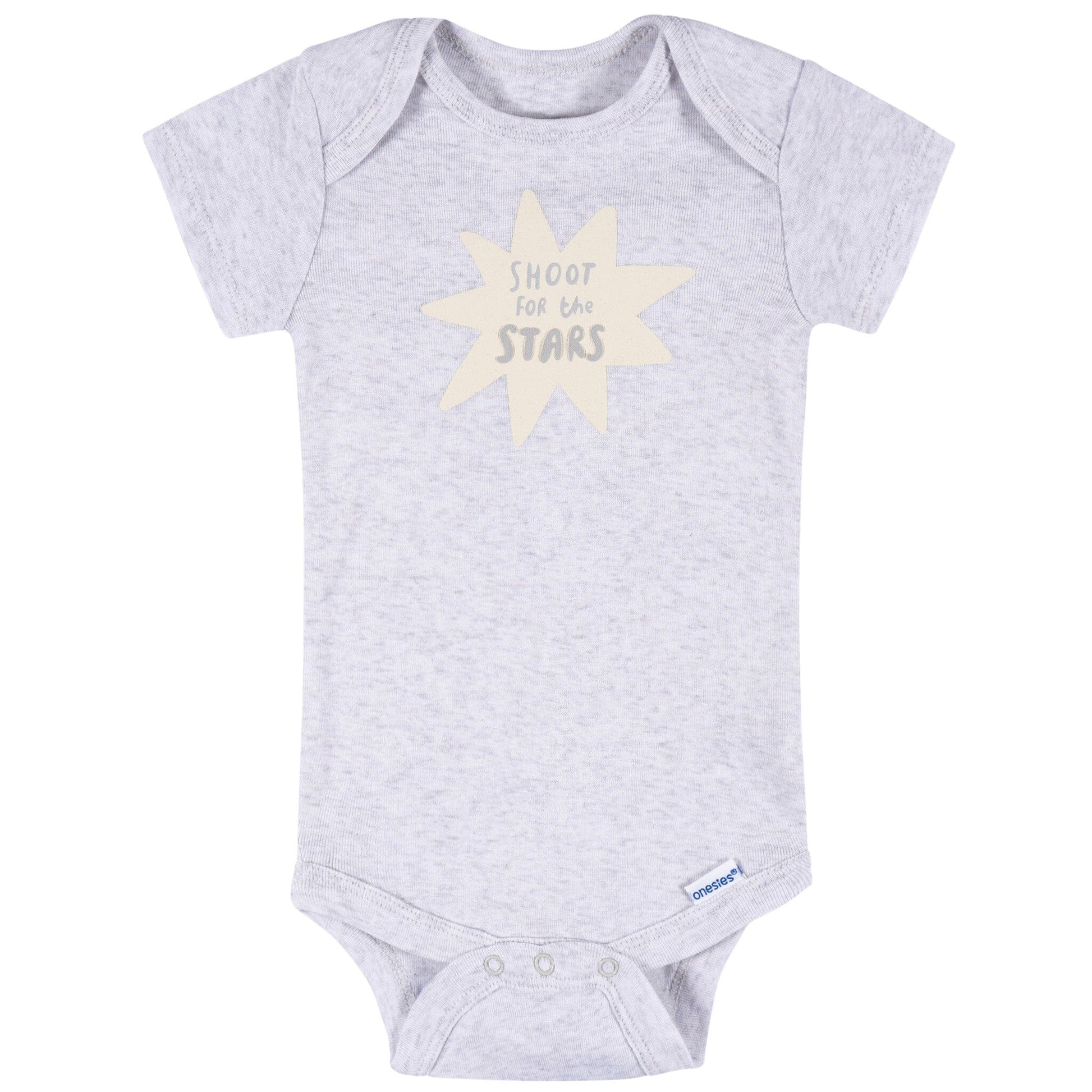 8-Pack Baby Neutral Awesome Stars Short Sleeve Onesies® Bodysuits onesies Onesies® Brand 