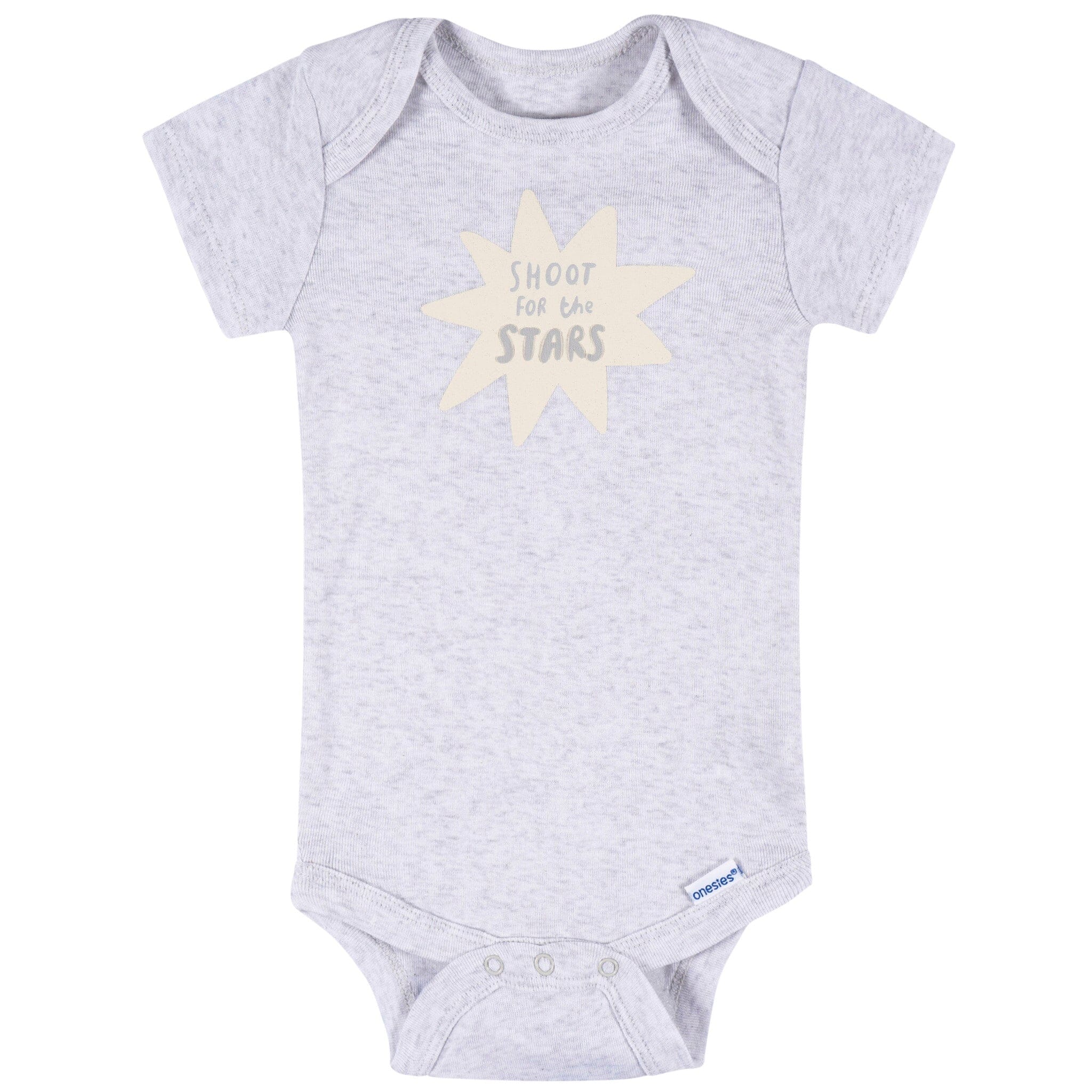 8-Pack Baby Neutral Awesome Stars Short Sleeve Onesies® Bodysuits onesies Onesies® Brand 