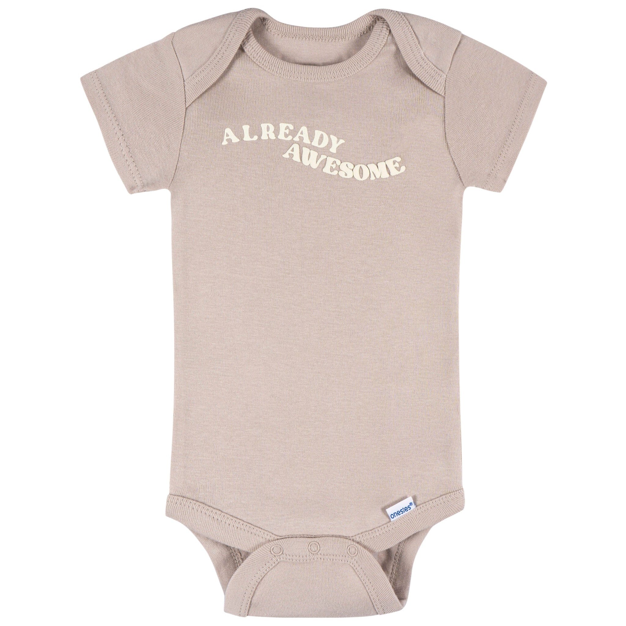 8-Pack Baby Neutral Awesome Stars Short Sleeve Onesies® Bodysuits onesies Onesies® Brand 