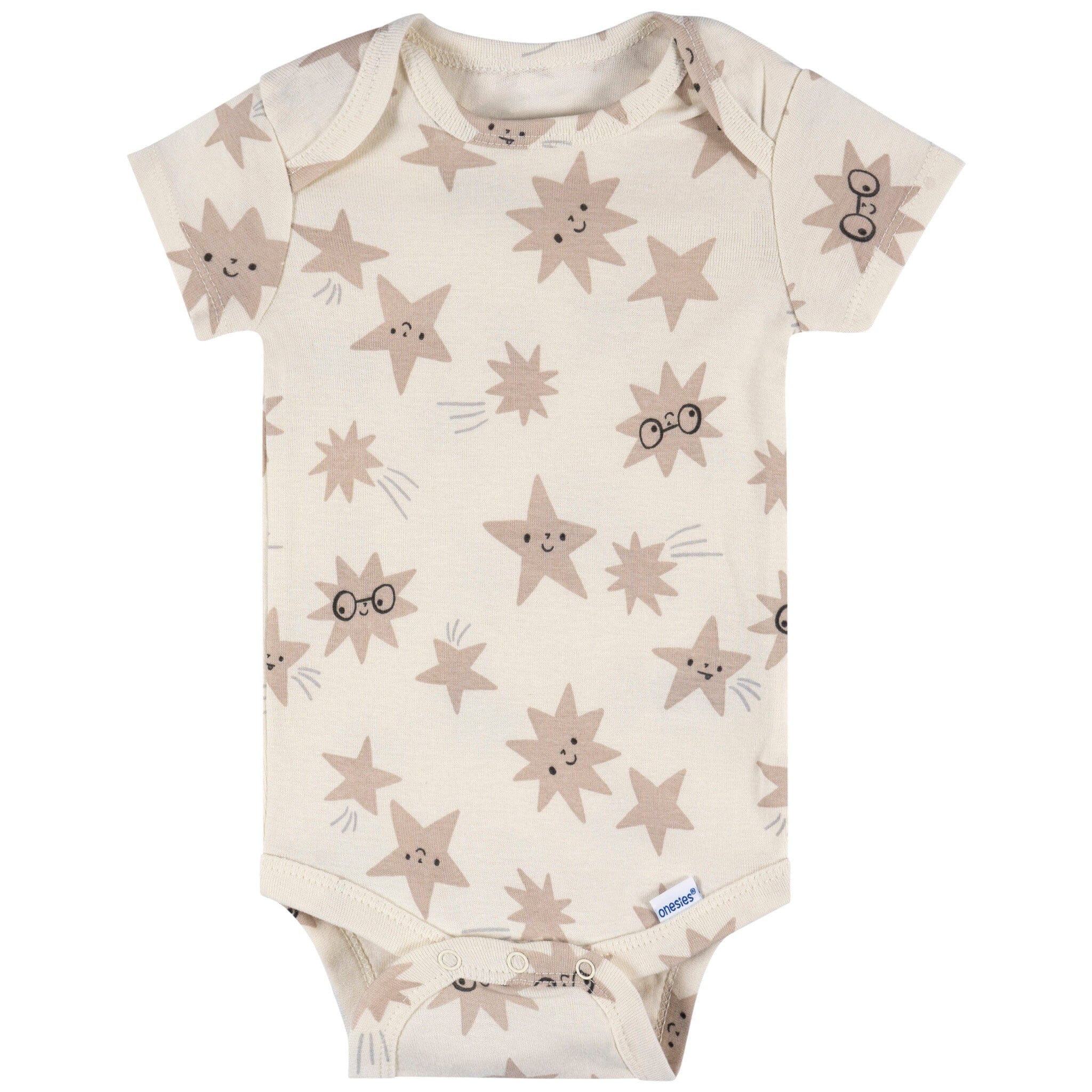 8-Pack Baby Neutral Awesome Stars Short Sleeve Onesies® Bodysuits onesies Onesies® Brand 