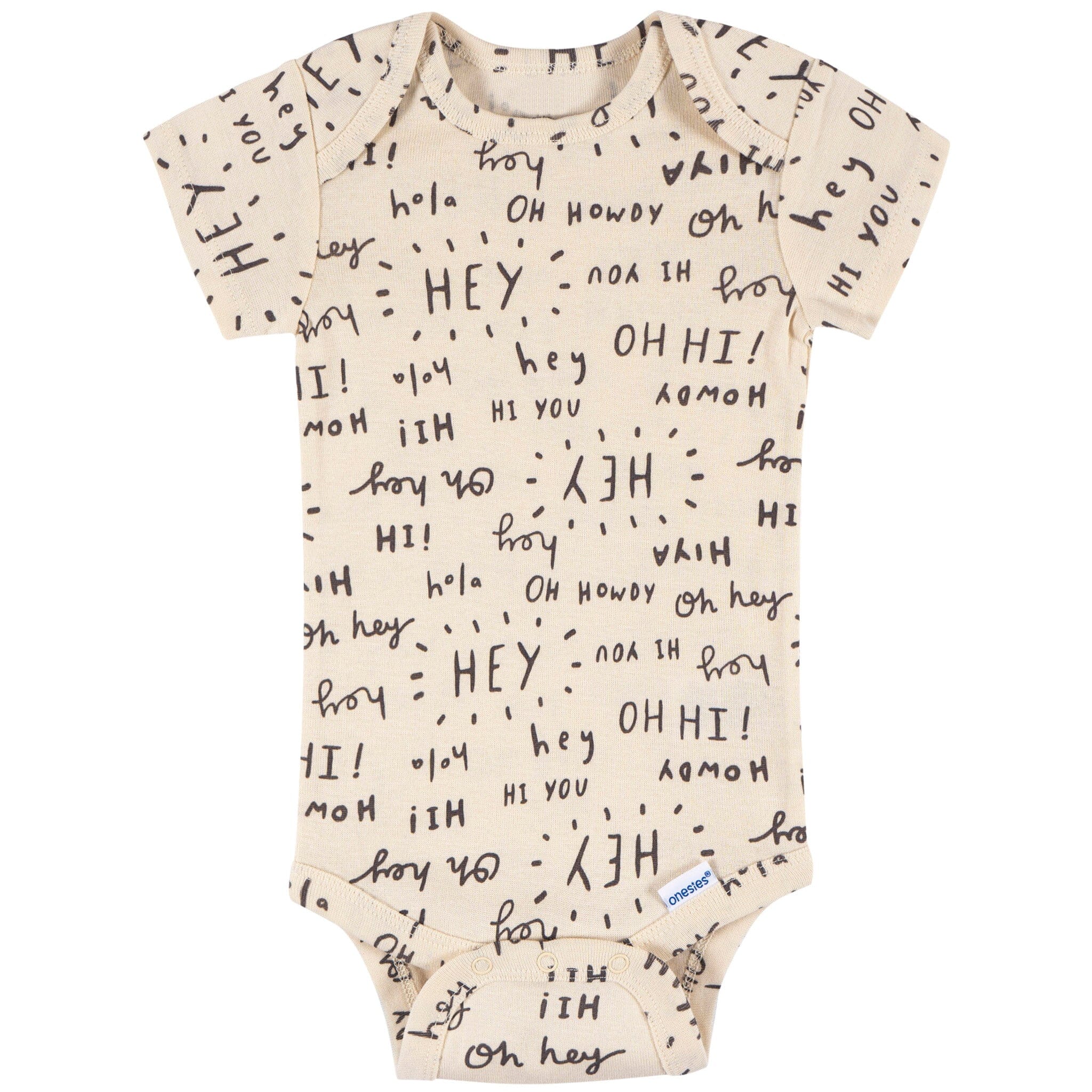 8-Pack Baby Neutral Hello Naptime Short Sleeve Onesies® Bodysuits onesies Onesies® Brand 