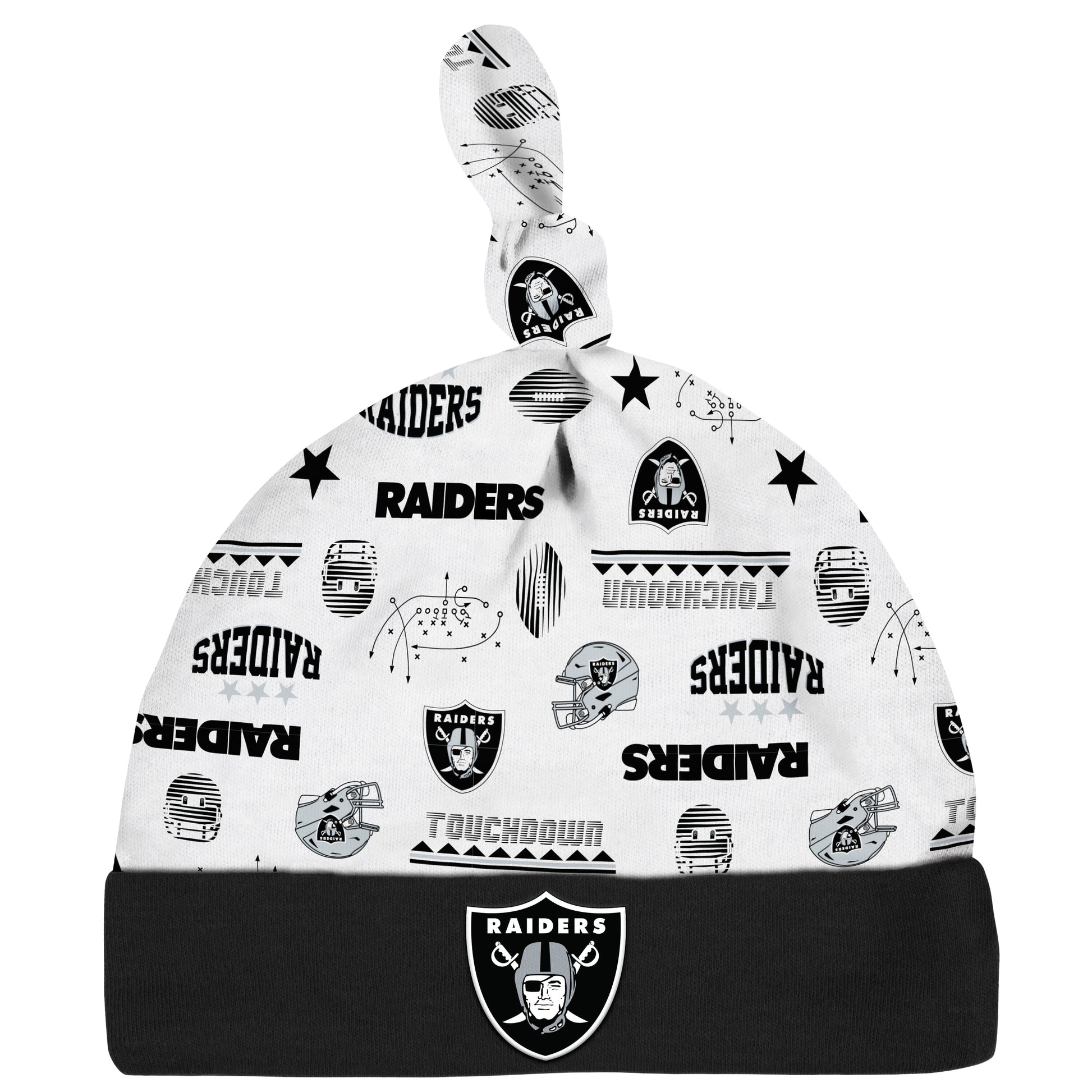 3-Piece Baby Boys Las Vegas Raiders Bodysuit, Sleep 'N Play, and Cap Set