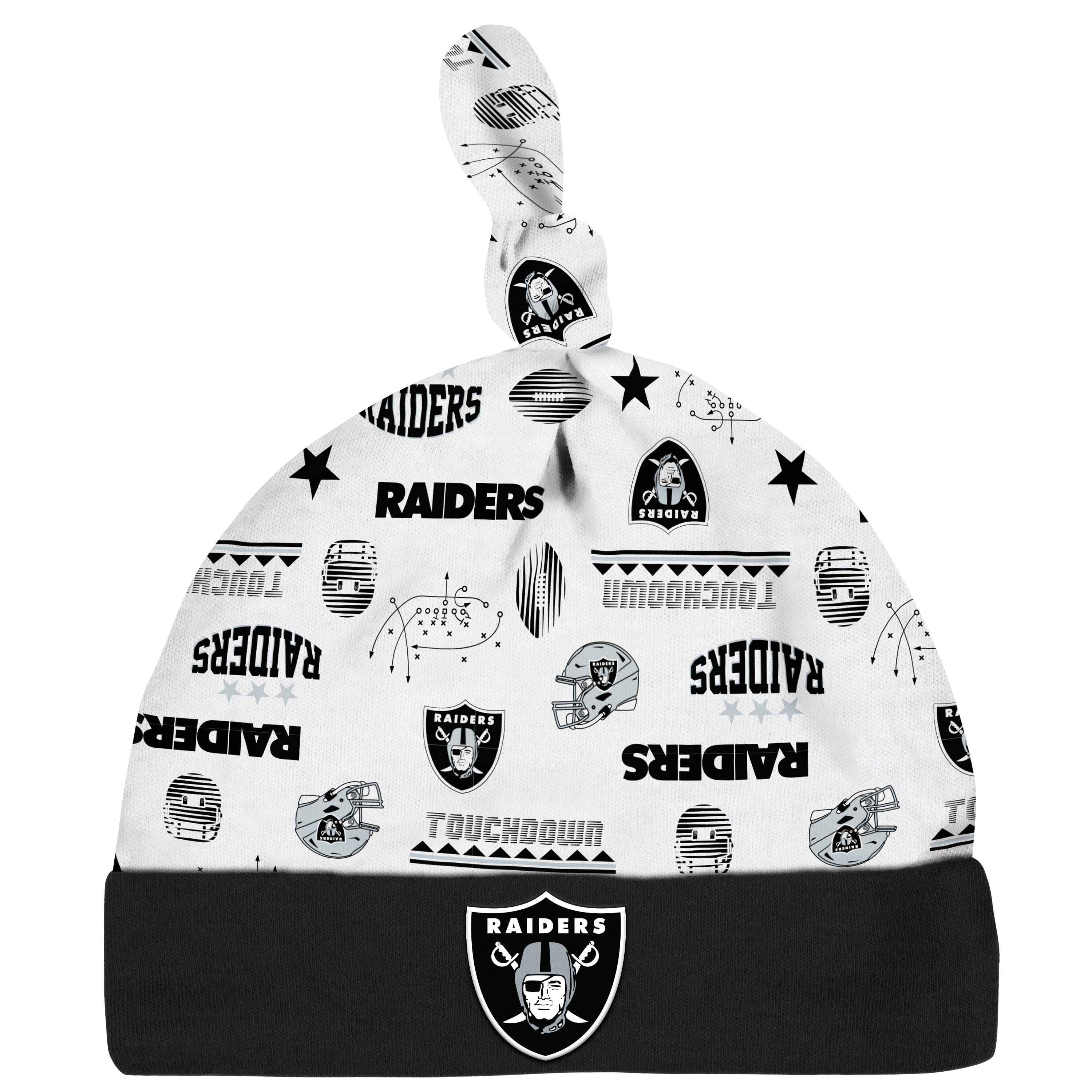 3-Piece Baby Boys Las Vegas Raiders Bodysuit, Sleep 'N Play, and Cap Set
