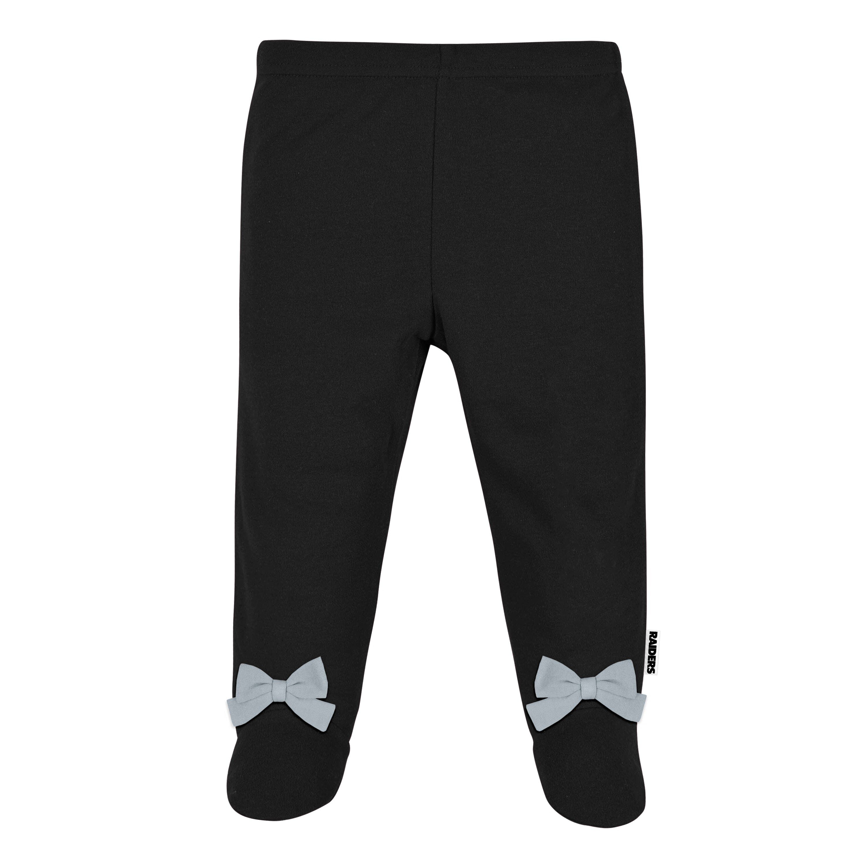 3-Piece Baby Girls Las Vegas Raiders Bodysuit, Pant, and Cap Set