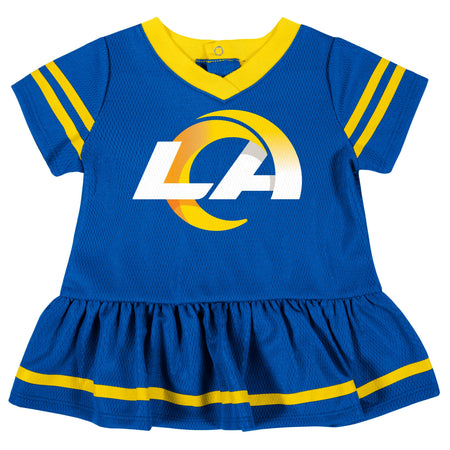 2-Piece Baby Girls Los Angeles Rams Dress & Diaper Cover Set