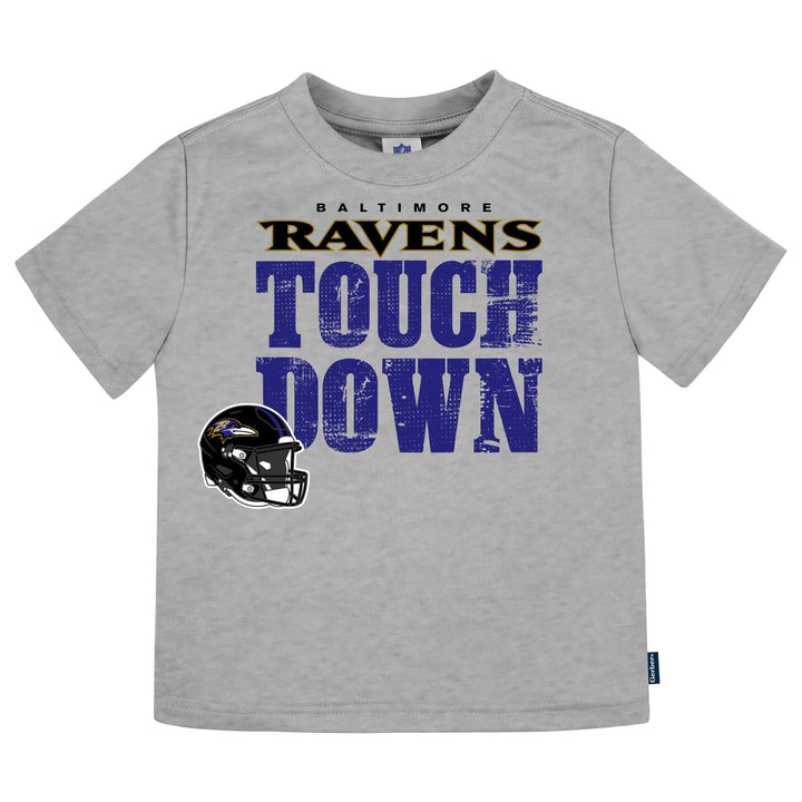 3-Pack Baby & Toddler Boys Ravens Short Sleeve Shirts
