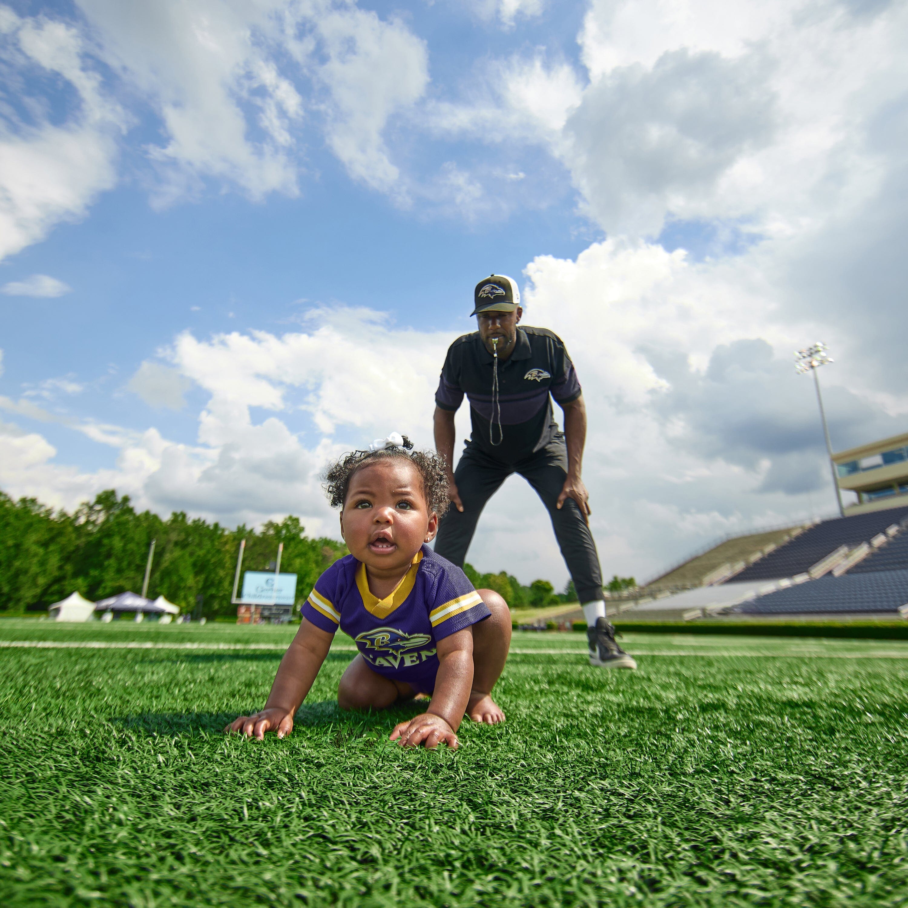 Baby Boys Baltimore Ravens Short Sleeve Jersey Bodysuit NFL NFL 
