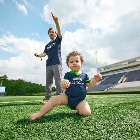 Baby Boys Seattle Seahawks Jersey Bodysuit